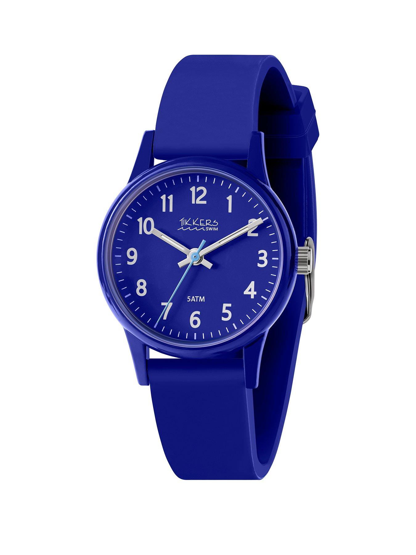 Tikkers Tikkers Blue 50M Water Resistance Silicone Strap Watch
