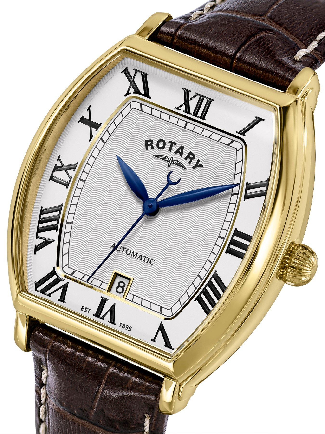rotary-rotary-mens-automatic-gp-brown-strap-white-dial-50mstillFront