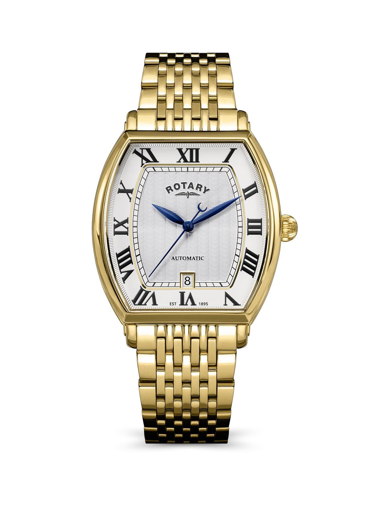 Rotary Rotary Men's Automatic GP Bracelet White Dial 50m