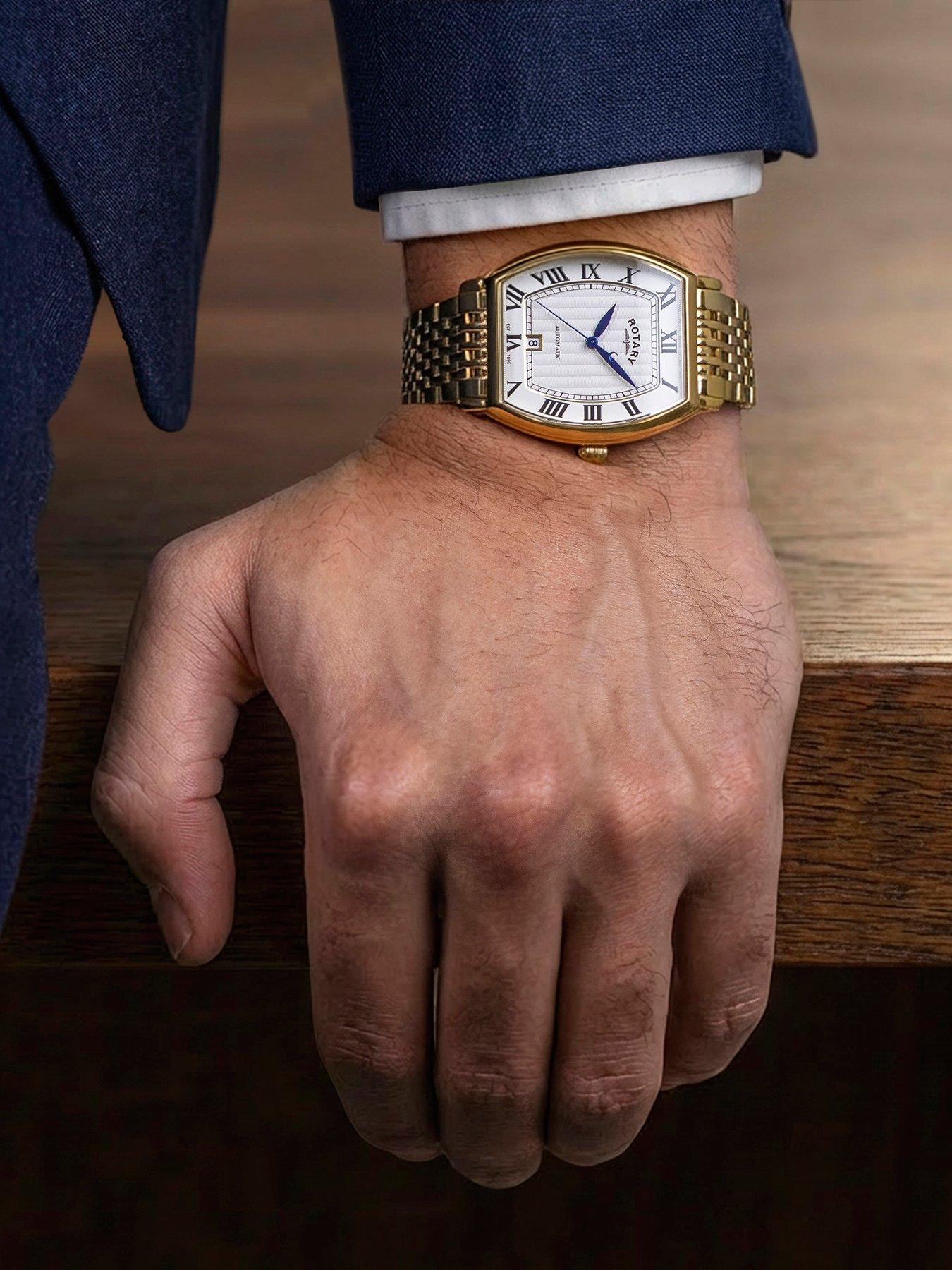 Image 3 of 6 of Rotary Rotary Men's Automatic GP Bracelet White Dial 50m