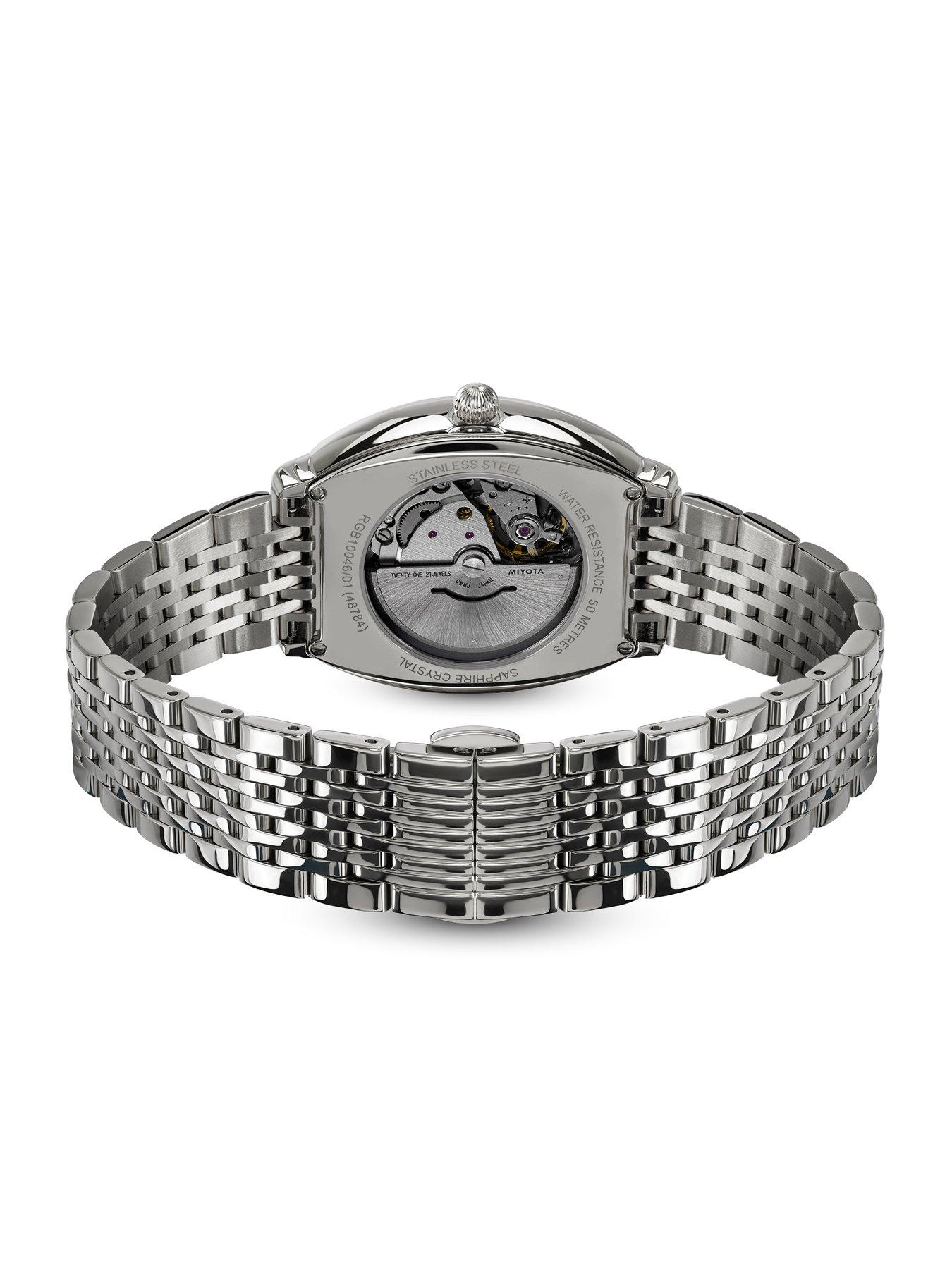 Image 4 of 6 of Rotary Rotary Men's Automatic SS Bracelet White Dial 50m