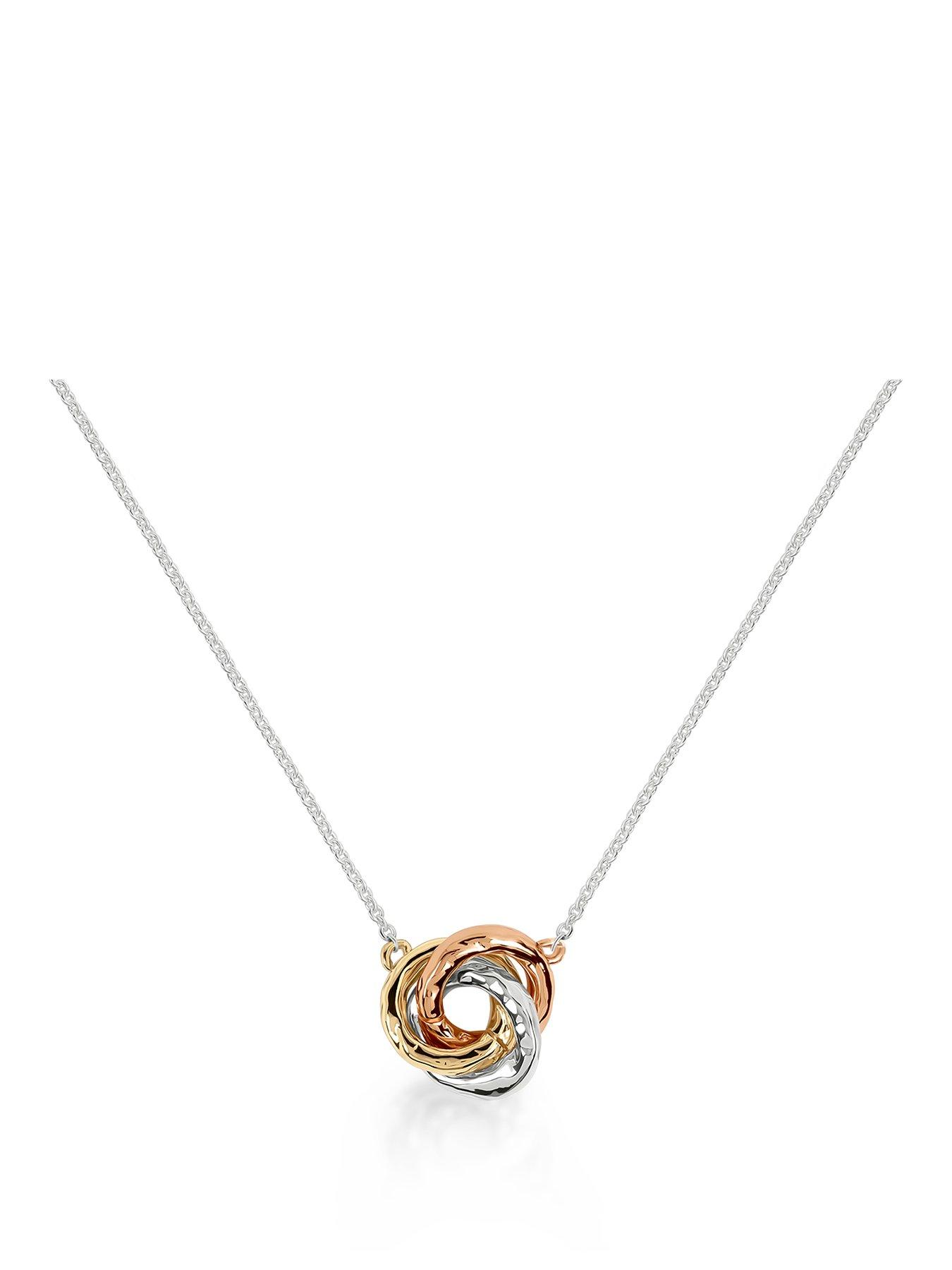 Radley Radley Triple Plated Hammered Ring Necklace