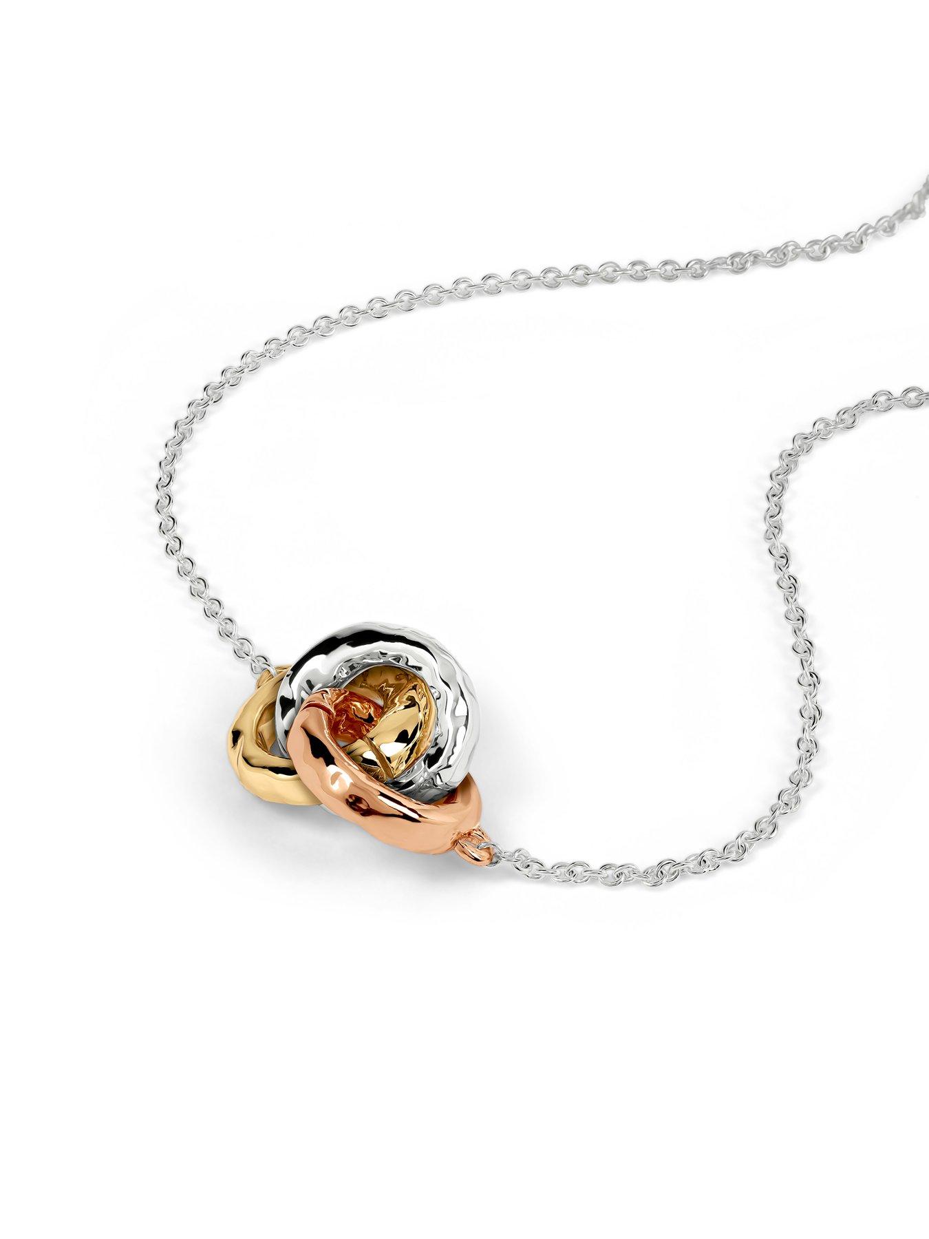 Image 3 of 4 of Radley Radley Triple Plated Hammered Ring Necklace