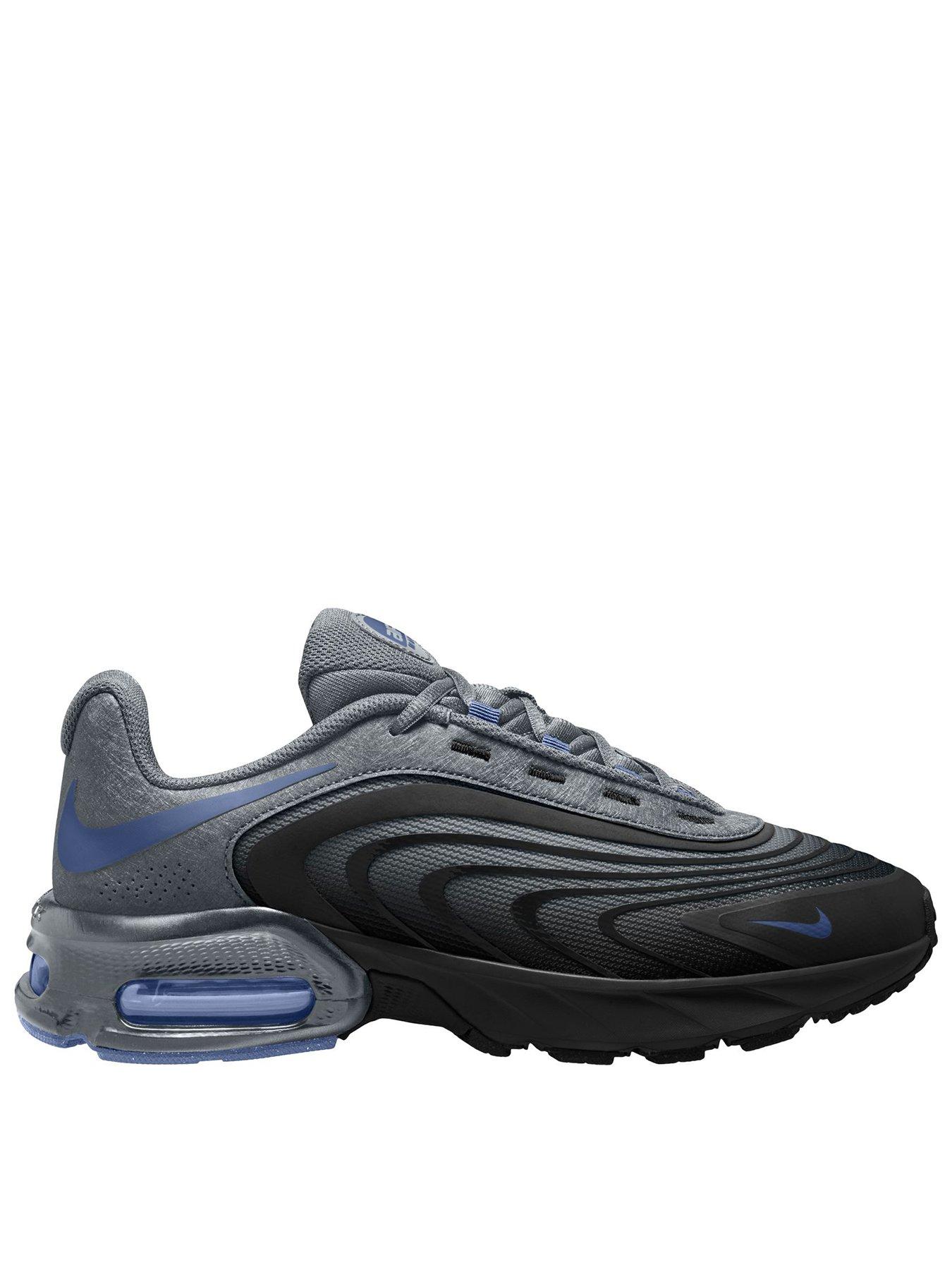 Image 1 of 4 of Nike Mens Air Max Fire Visible Air Low Profile Trainers - Grey/Blue