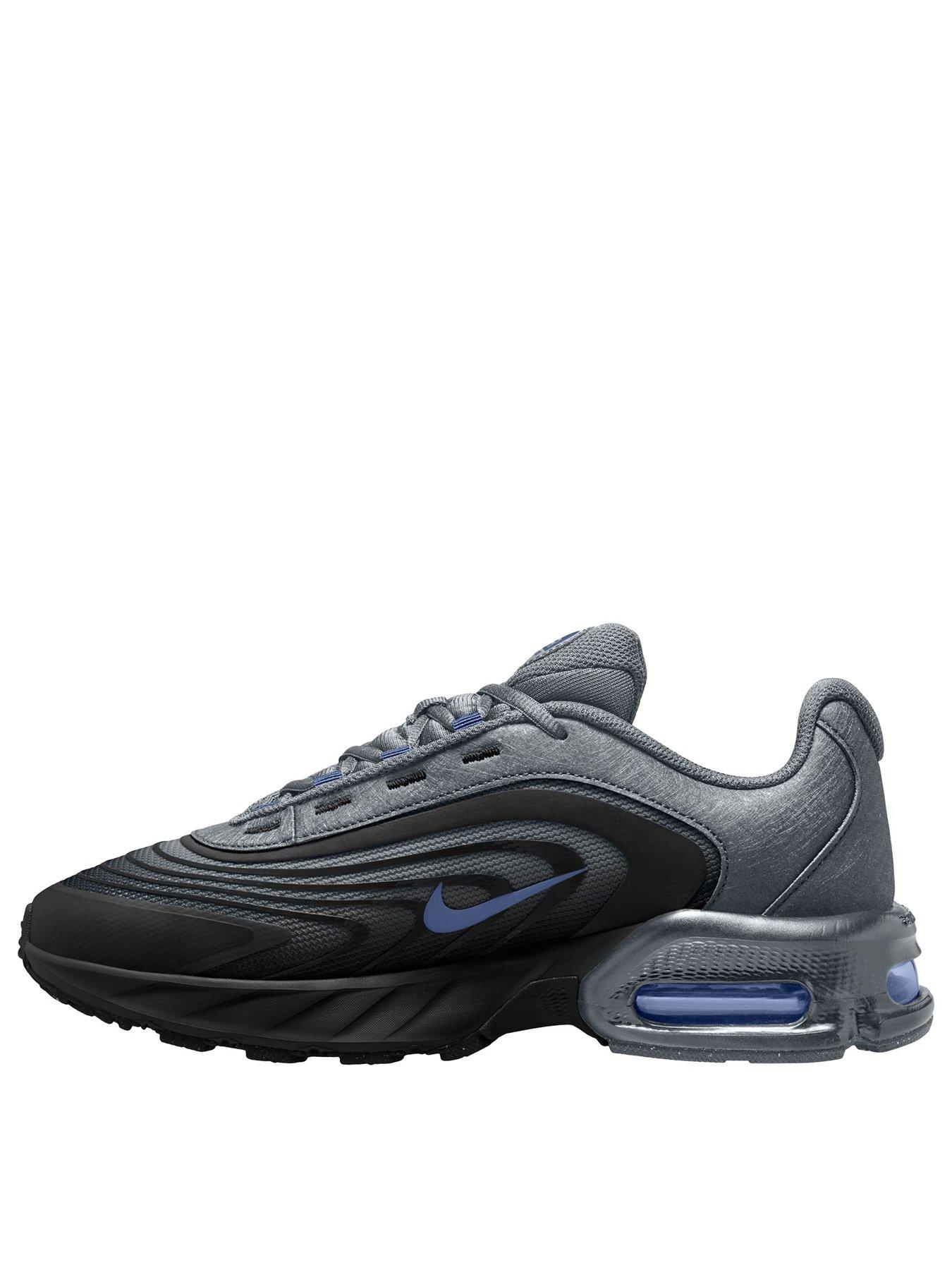 Image 2 of 4 of Nike Mens Air Max Fire Visible Air Low Profile Trainers - Grey/Blue