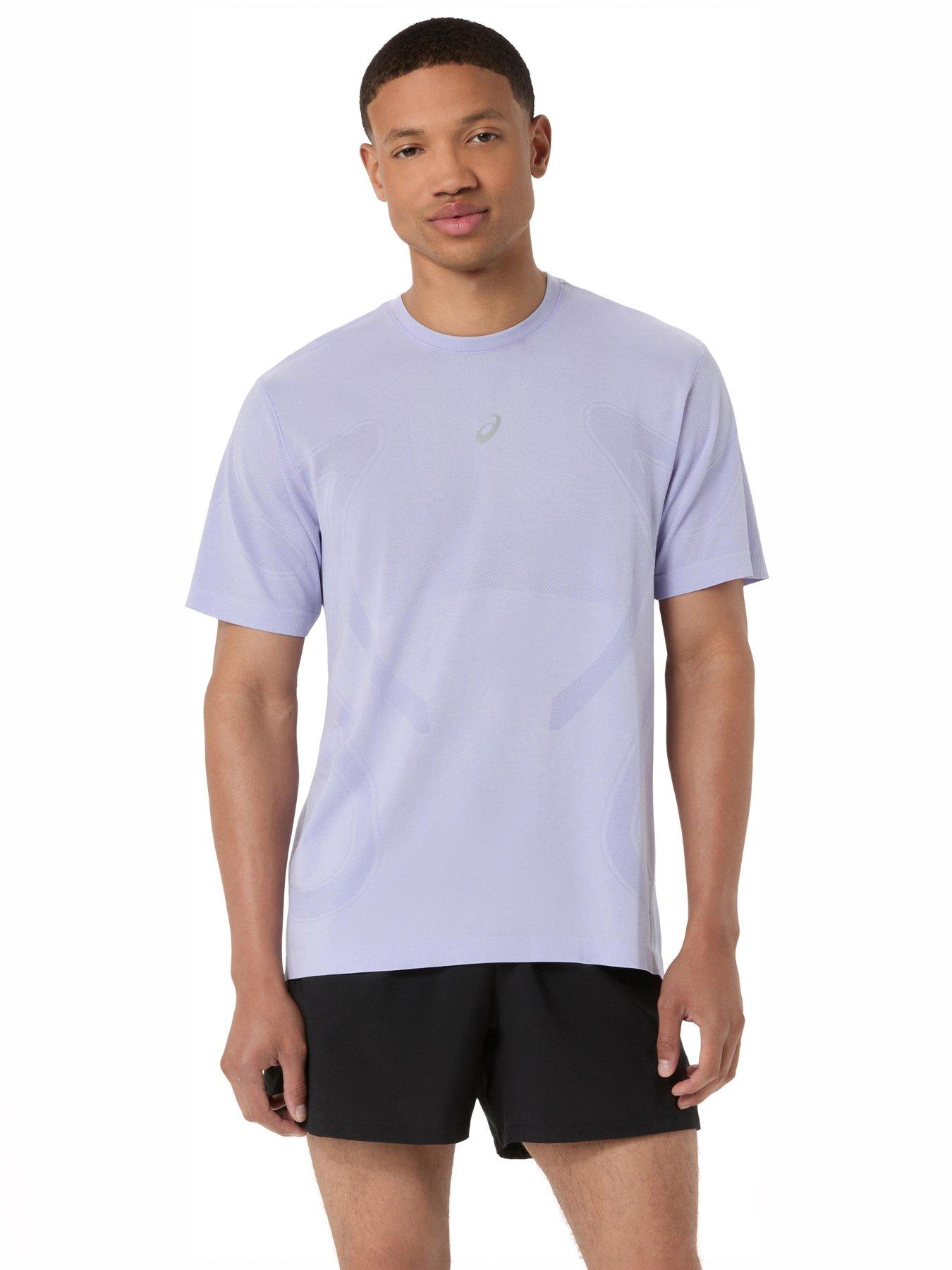 Asics Men's Running Road Seamless Short Sleeve T-Shirt - Purple
