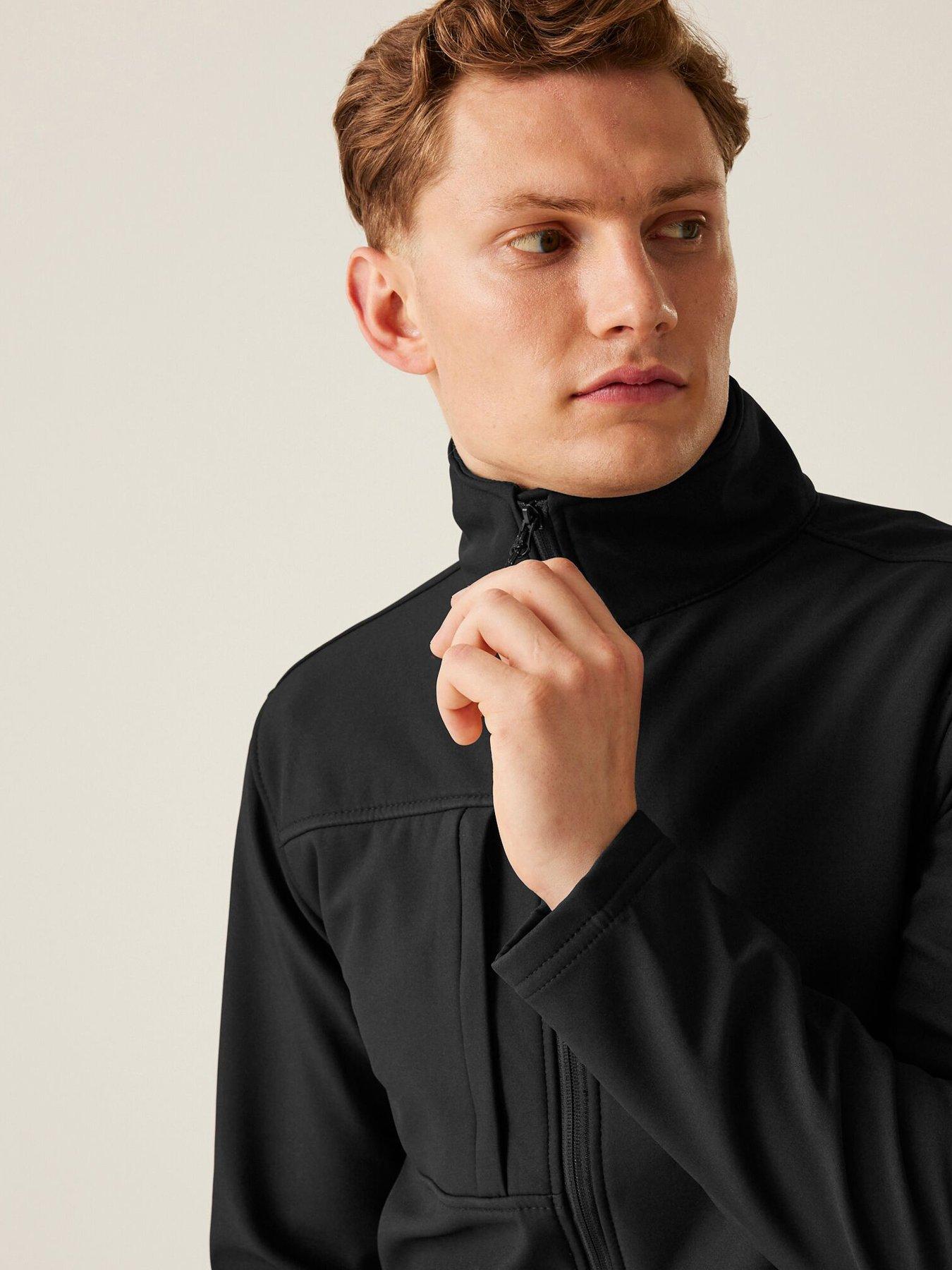 Image 4 of 4 of Regatta Mens Professional Workwear Octagon Ii Printable 3 Layer Softshell Jacket- Black