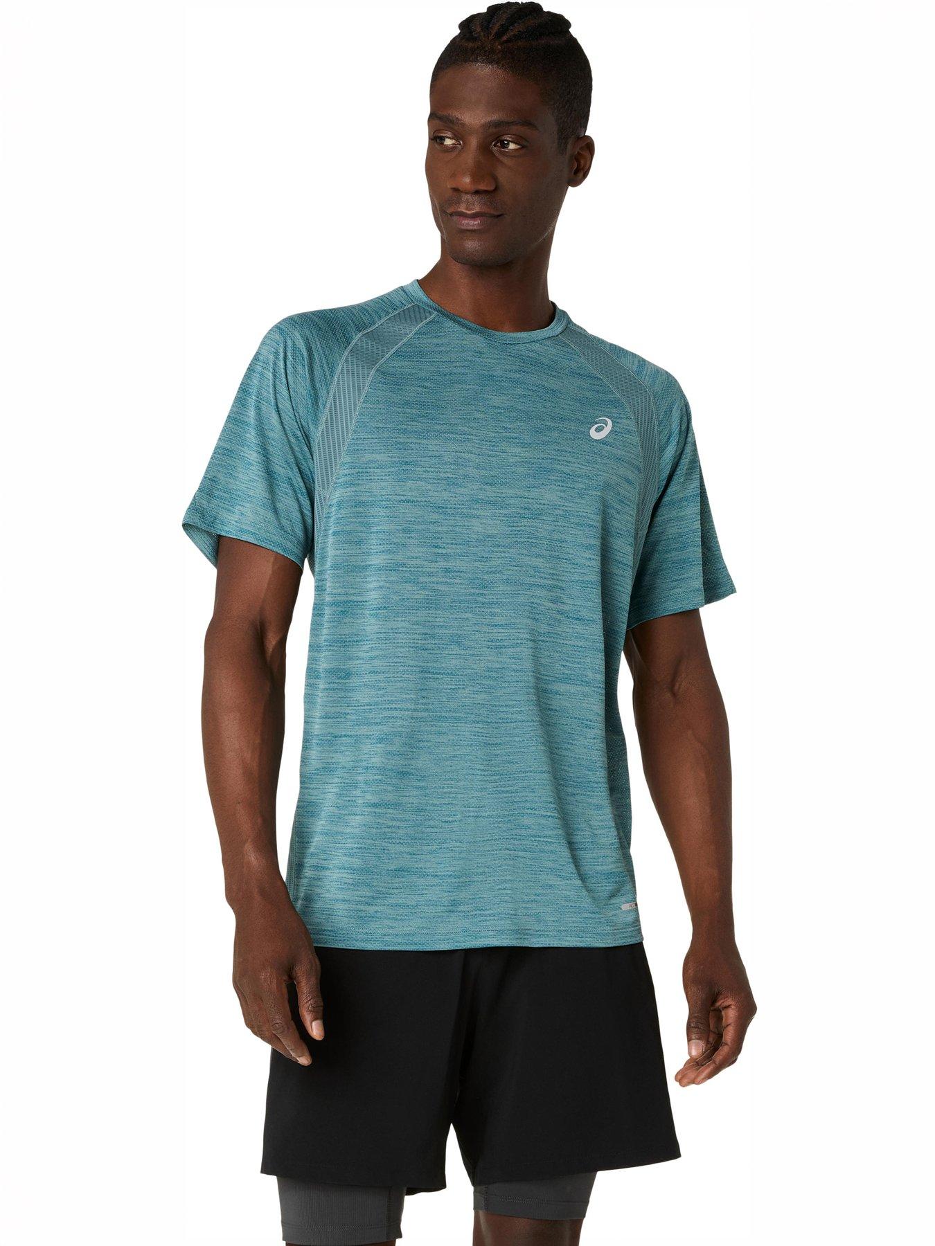 Image 1 of 6 of Asics Men's Running Road Seamless Short Sleeve T-Shirt - Blue