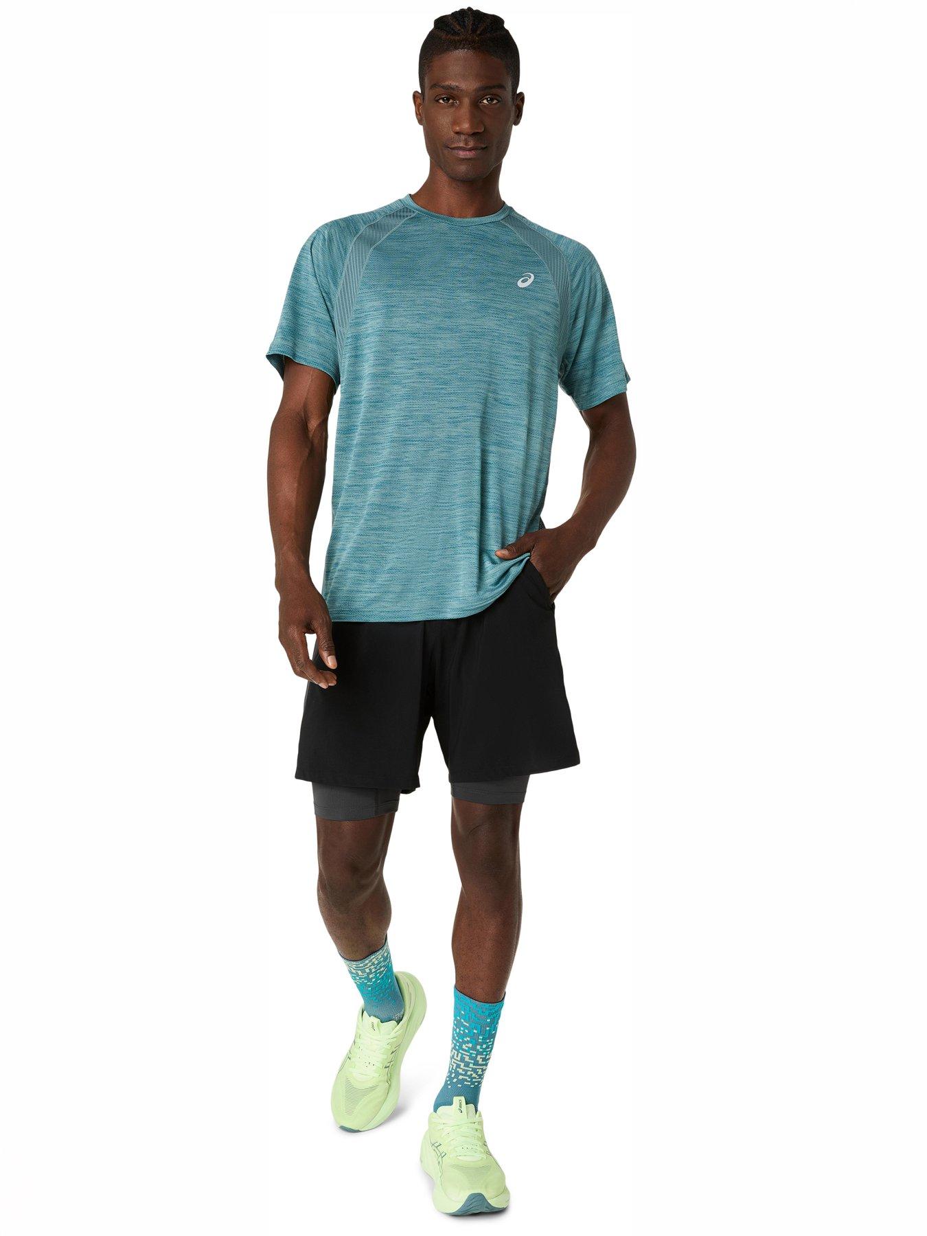Image 3 of 6 of Asics Men's Running Road Seamless Short Sleeve T-Shirt - Blue