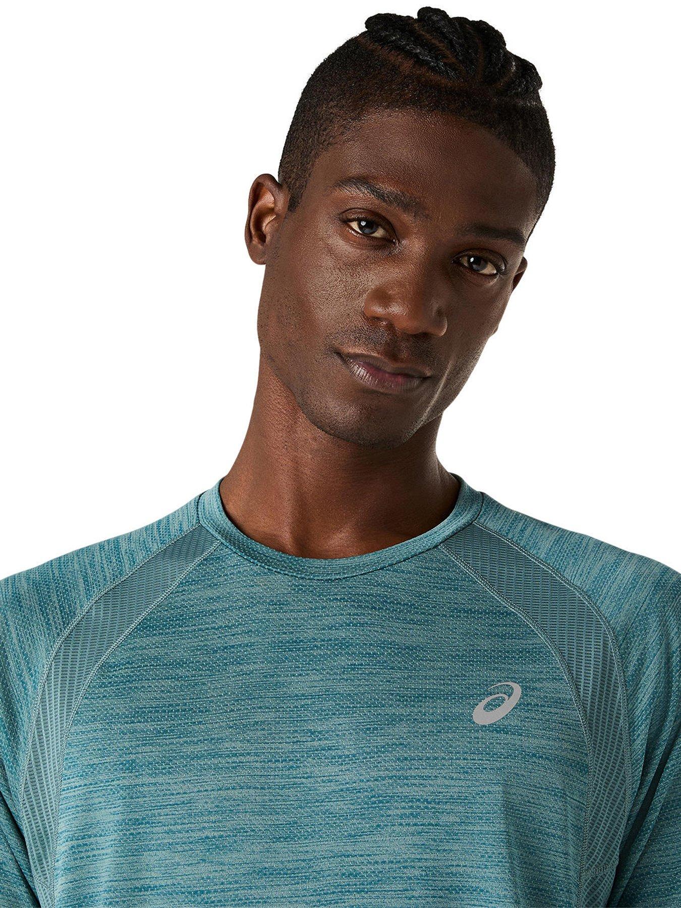 Image 4 of 6 of Asics Men's Running Road Seamless Short Sleeve T-Shirt - Blue