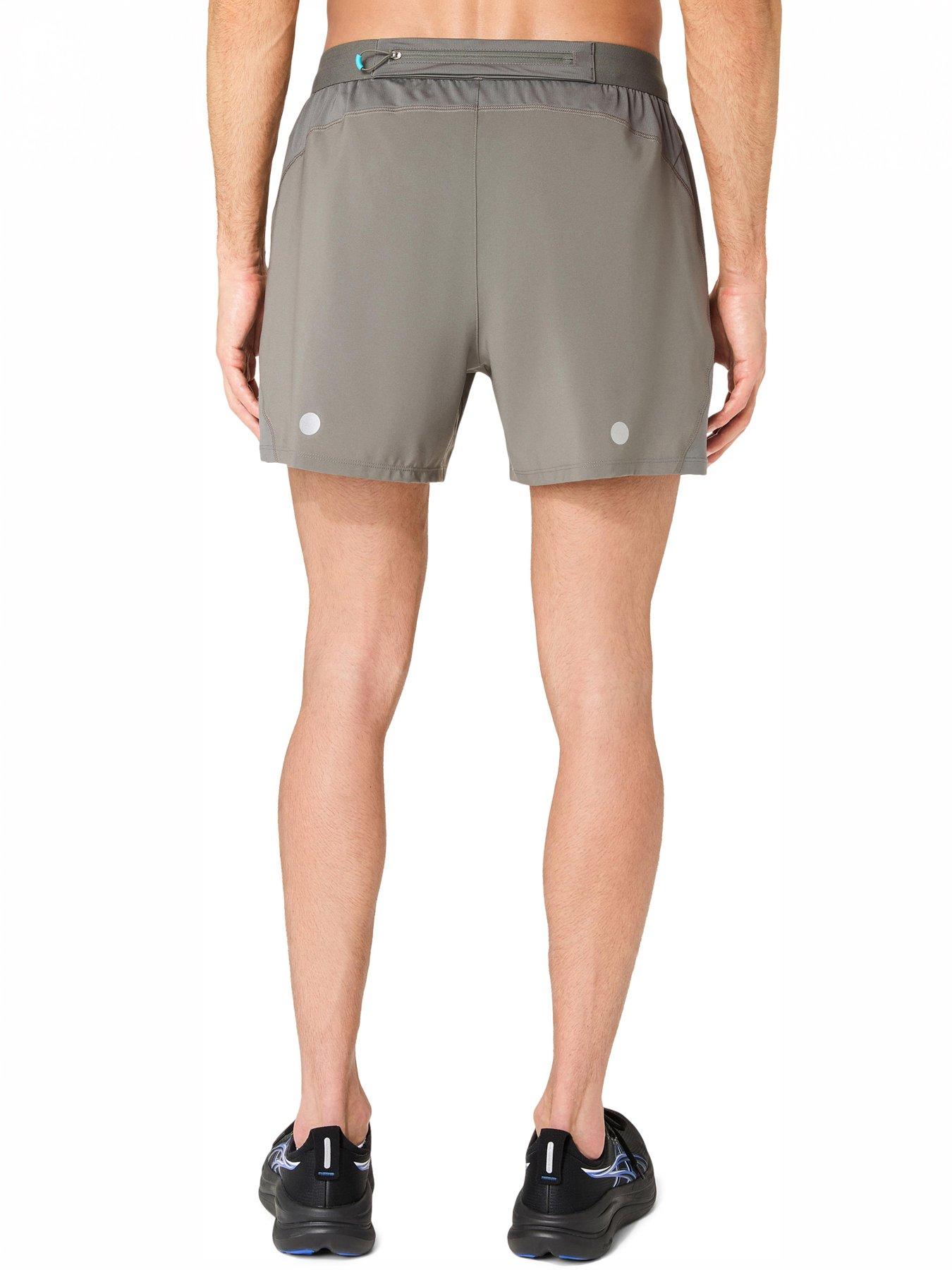 Image 2 of 6 of Asics Road 5 Inch Shorts - Truffle Grey