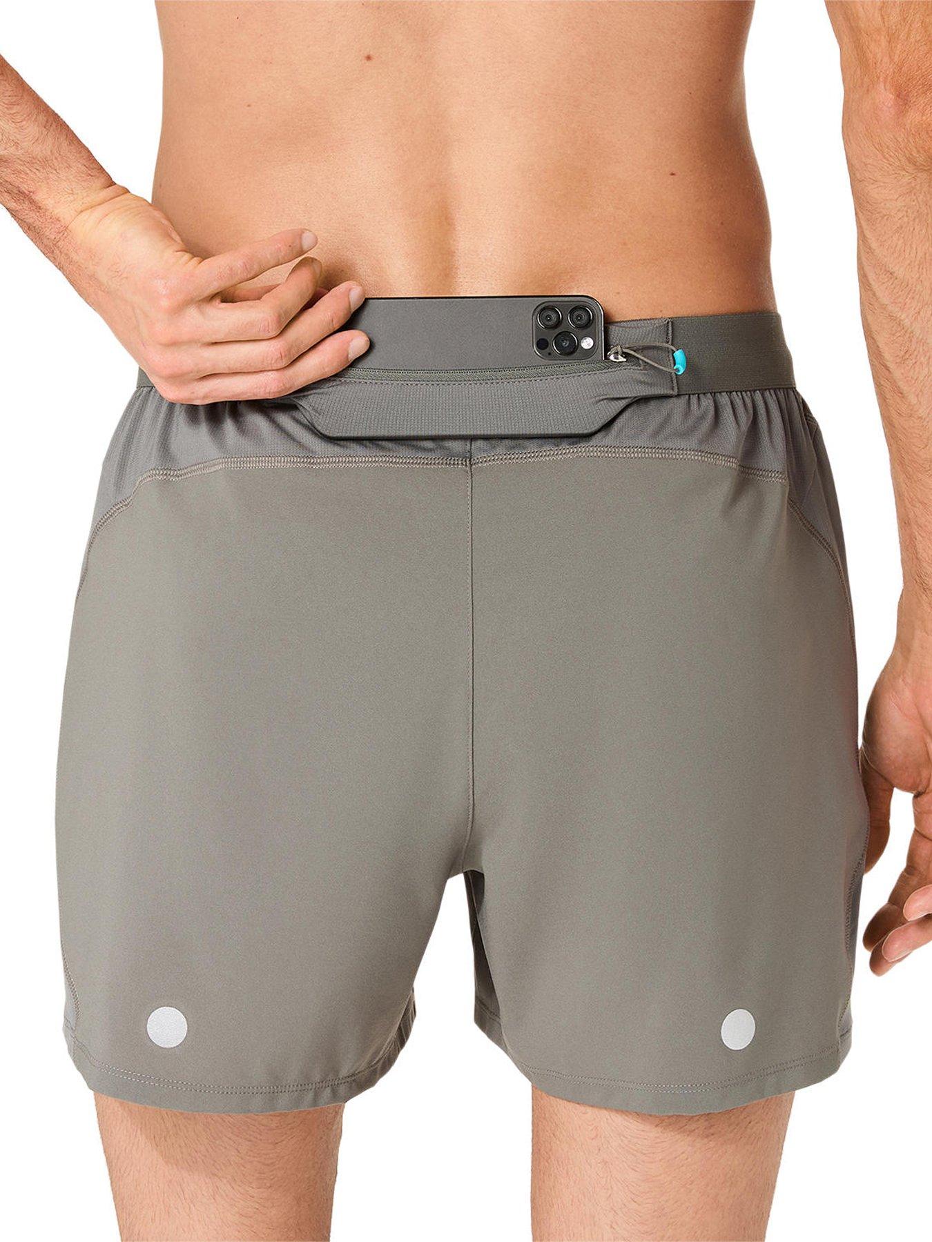 Image 6 of 6 of Asics Road 5 Inch Shorts - Truffle Grey
