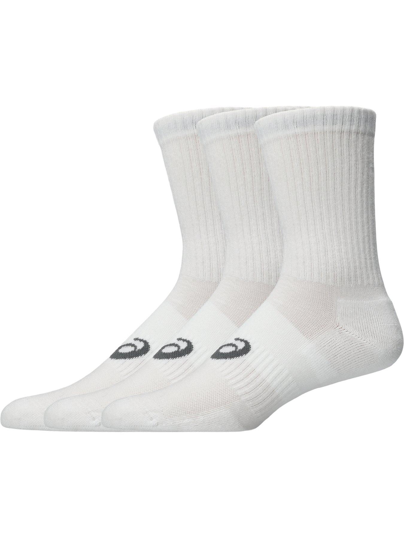 Image 2 of 3 of Asics Unisex AEG 3 Pack Crew Socks - White