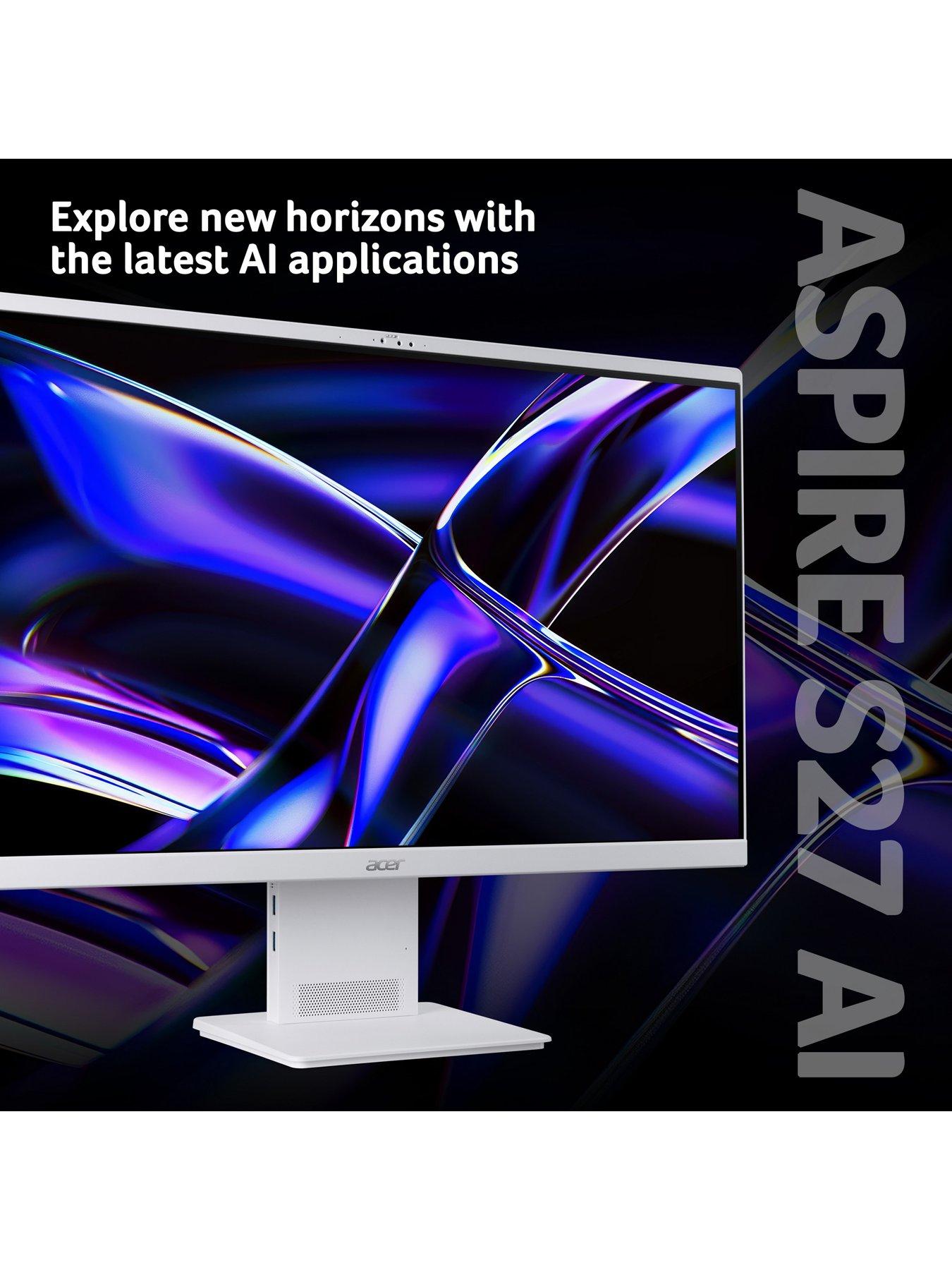 Image 2 of 8 of Acer AIO Desktop S27-B - Intel Core Ultra 5 - 16GB RAM - 512GB SSD- 27in QHD - White
