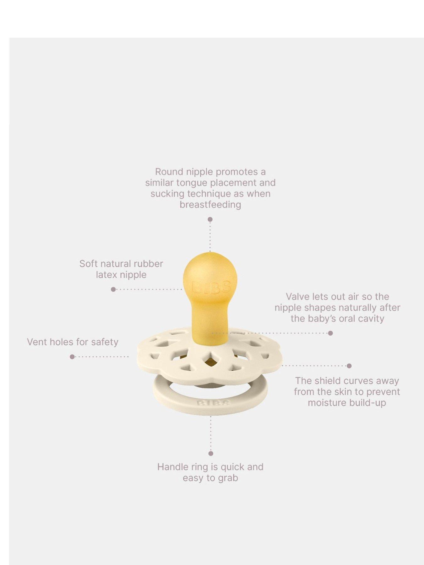 bibs-pacifier-boheme-4-pack-latex-size-1-blossom-mixstillFront