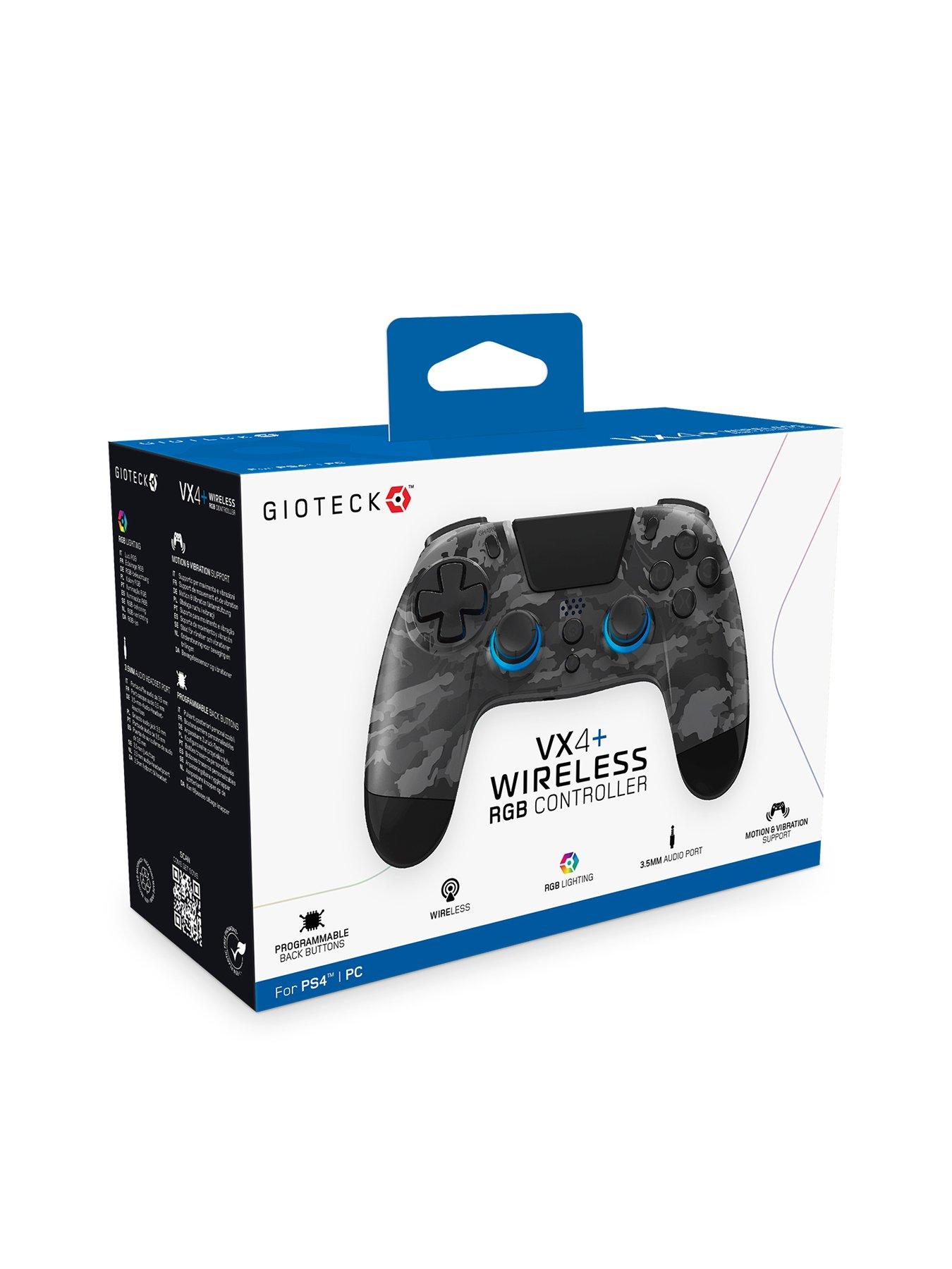 Image 4 of 5 of Gioteck VX-4 Wireless Controller for PS4 &amp;&nbsp;PC -&nbsp;Dark Grey Camo