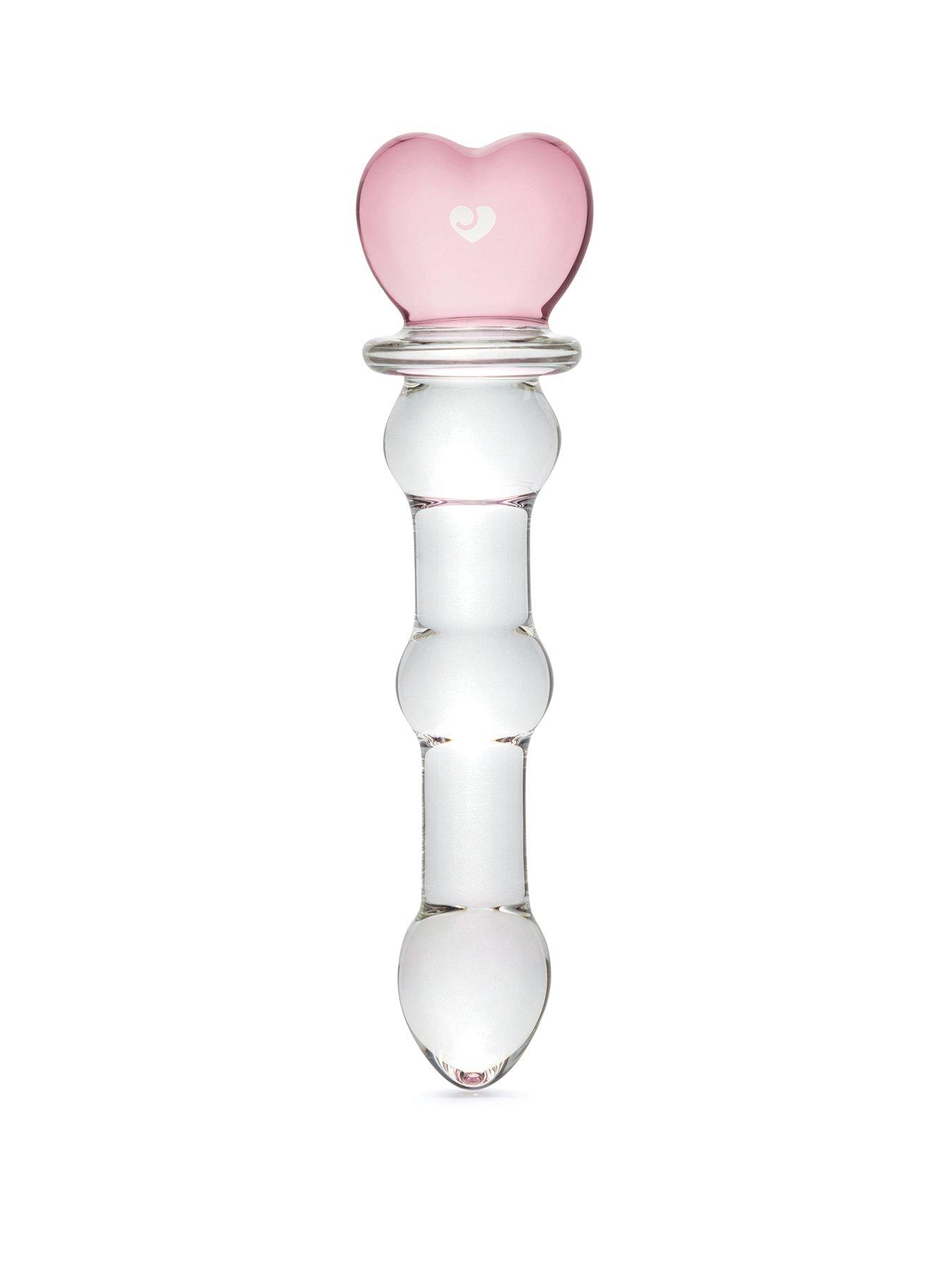 Lovehoney Lovehoney Beaded Heart Sensual Glass 6 Inch Sex Toy