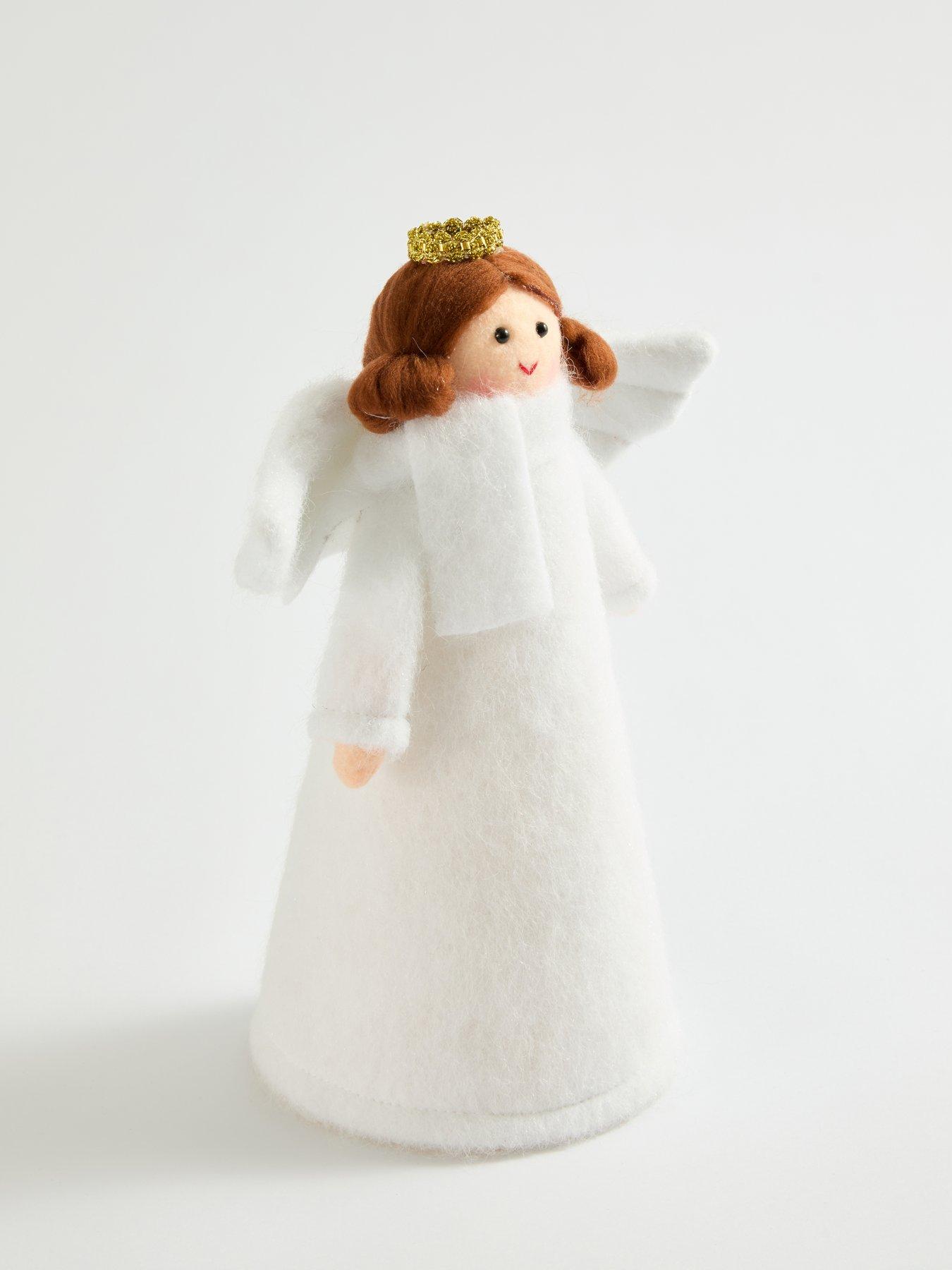Image 3 of 7 of The Very Collection Felt Angel Christmas Tree Topper
