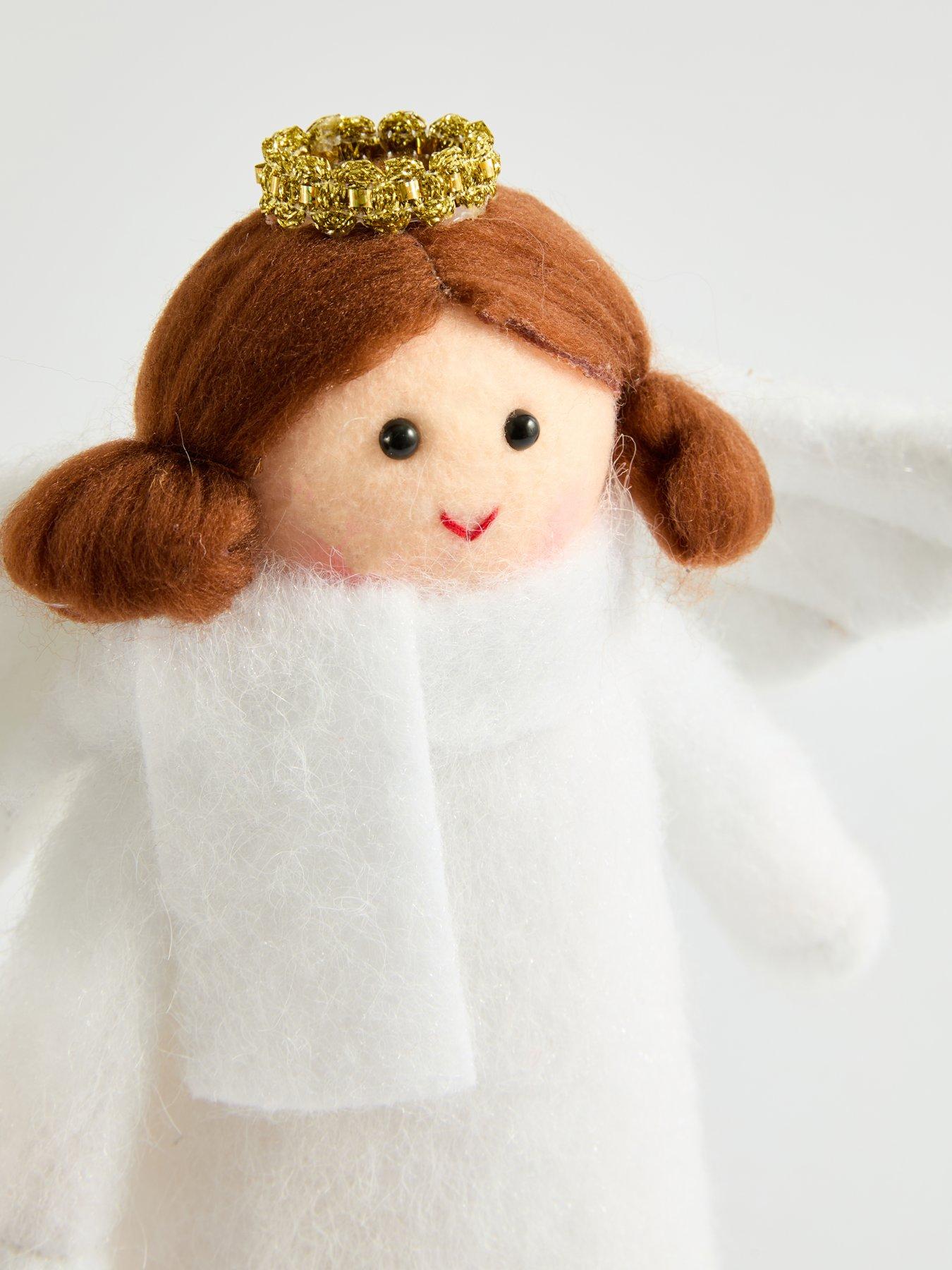 Image 5 of 7 of The Very Collection Felt Angel Christmas Tree Topper