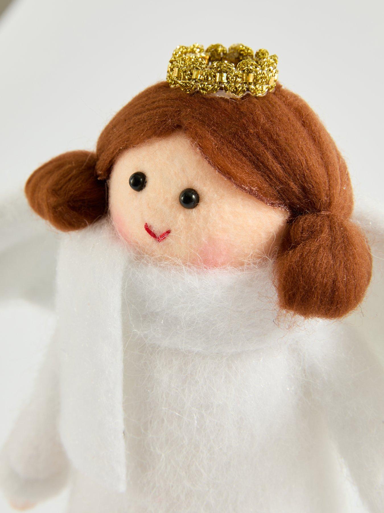 Image 6 of 7 of The Very Collection Felt Angel Christmas Tree Topper