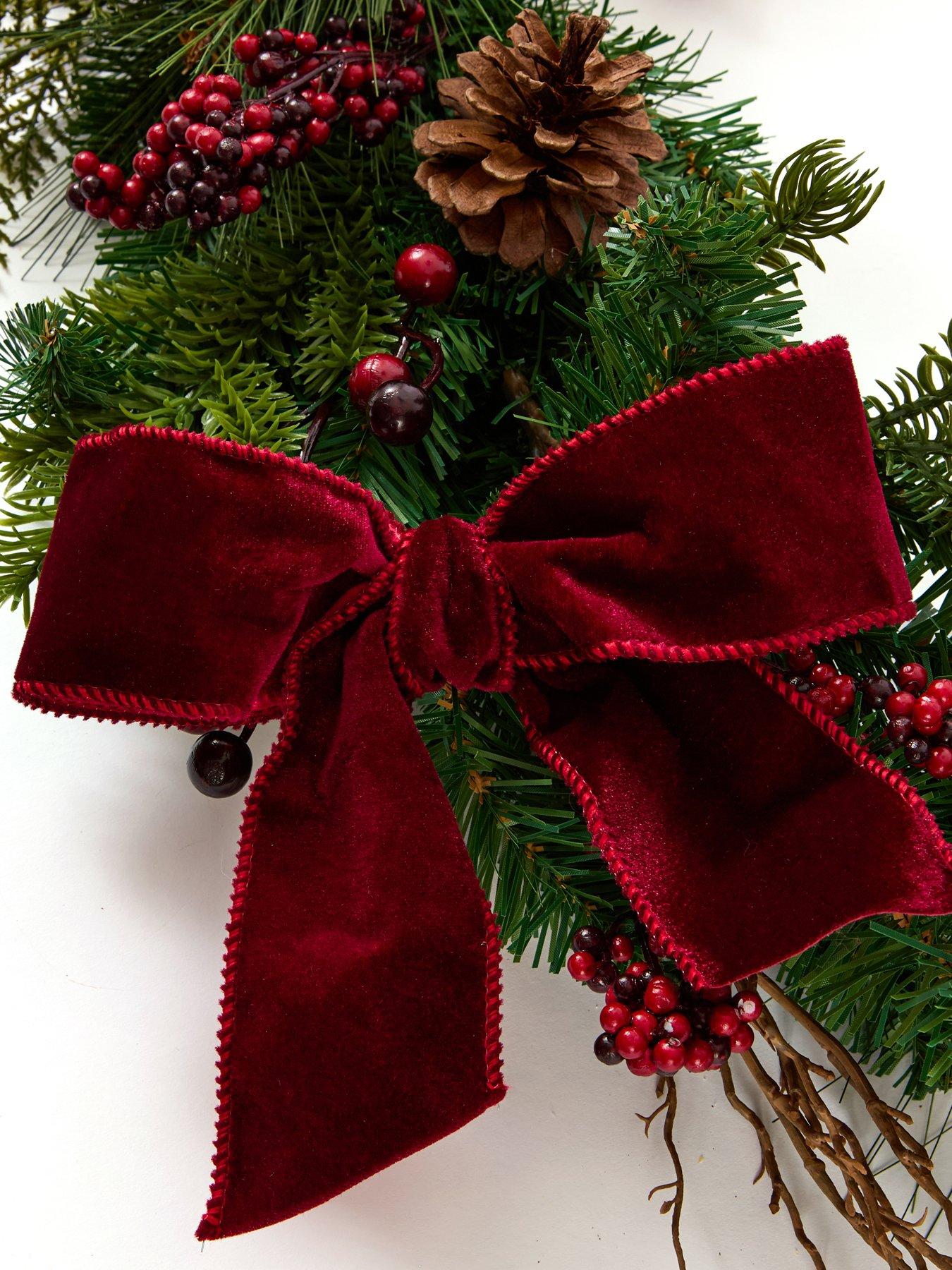 Image 3 of 5 of The Very Collection 180cm Pinecones and Red Berries Christmas Garland