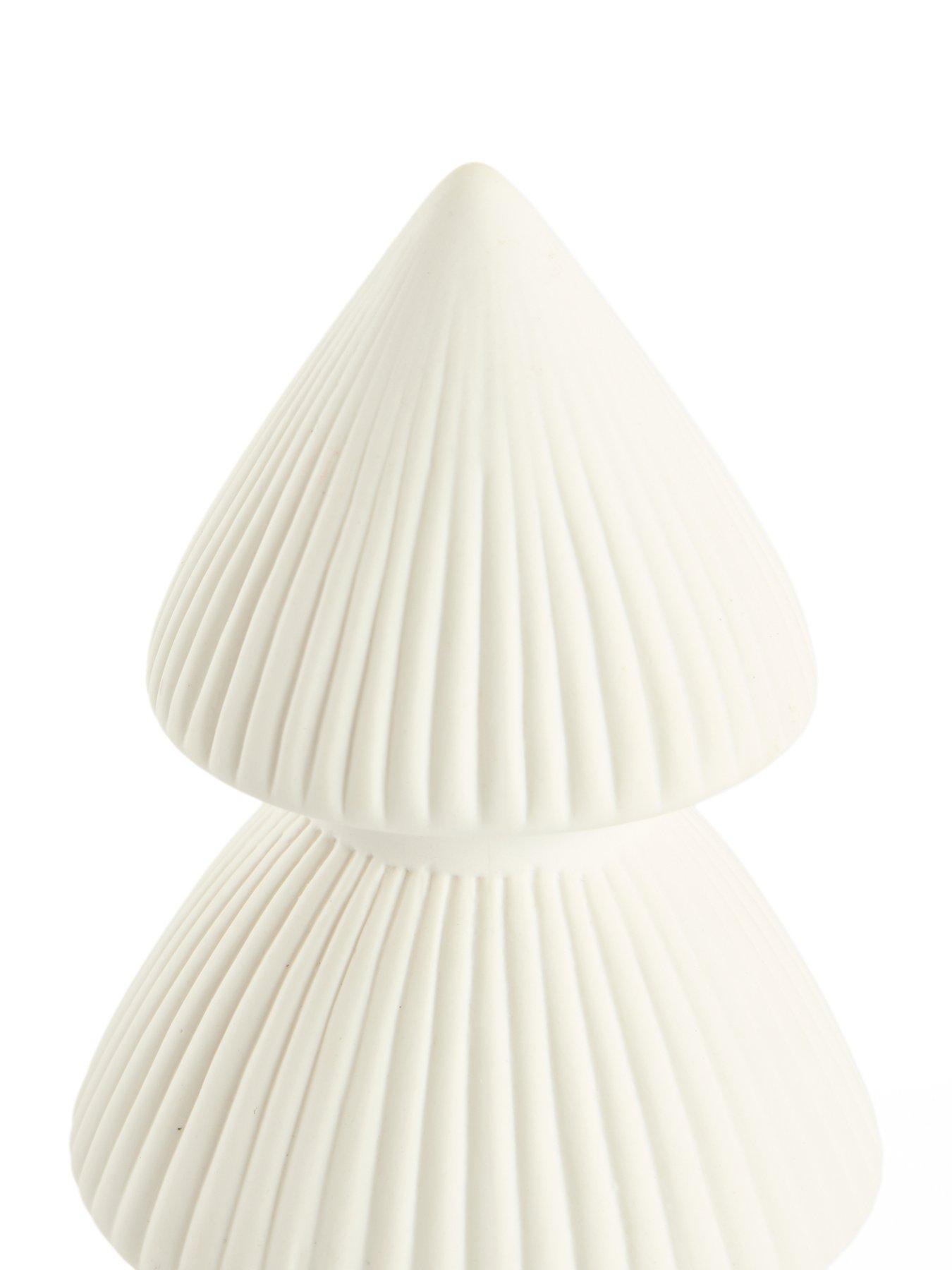 Image 5 of 7 of The Very Collection Set 3 Ceramic Tabletop Christmas&nbsp;Trees -&nbsp;White