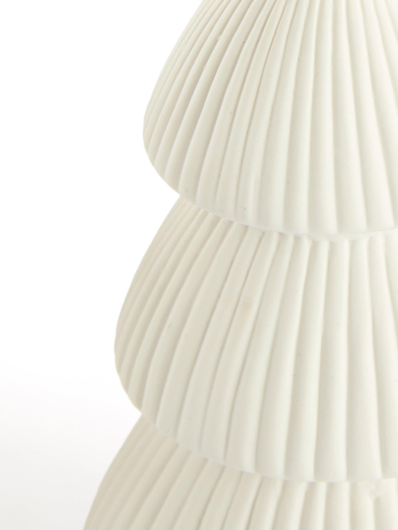 Image 7 of 7 of The Very Collection Set 3 Ceramic Tabletop Christmas&nbsp;Trees -&nbsp;White