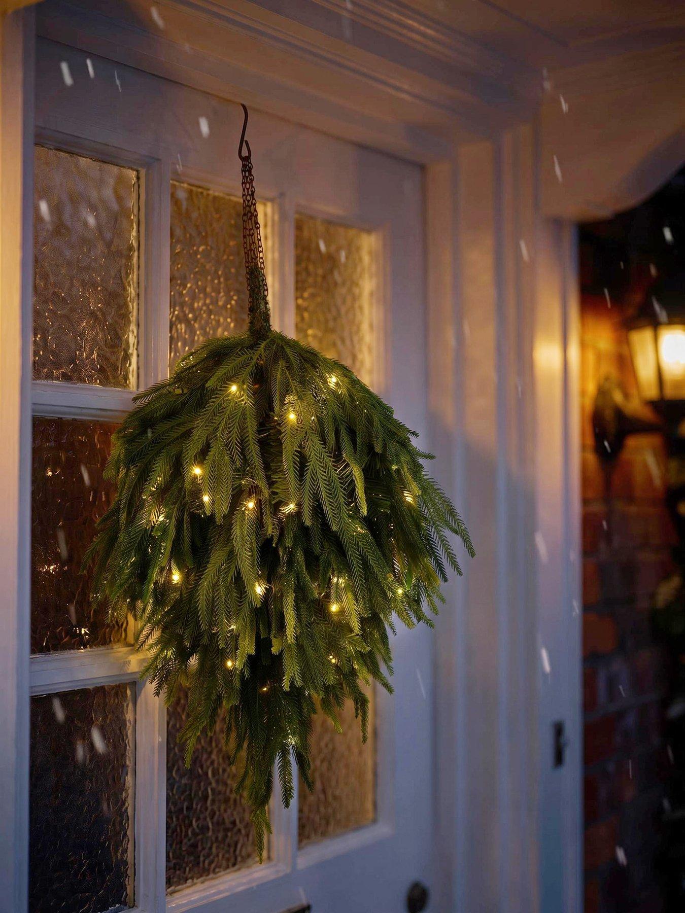 The Very Collection 60 cm Pre Lit Foliage Teardrop Outdoor Christmas Light
