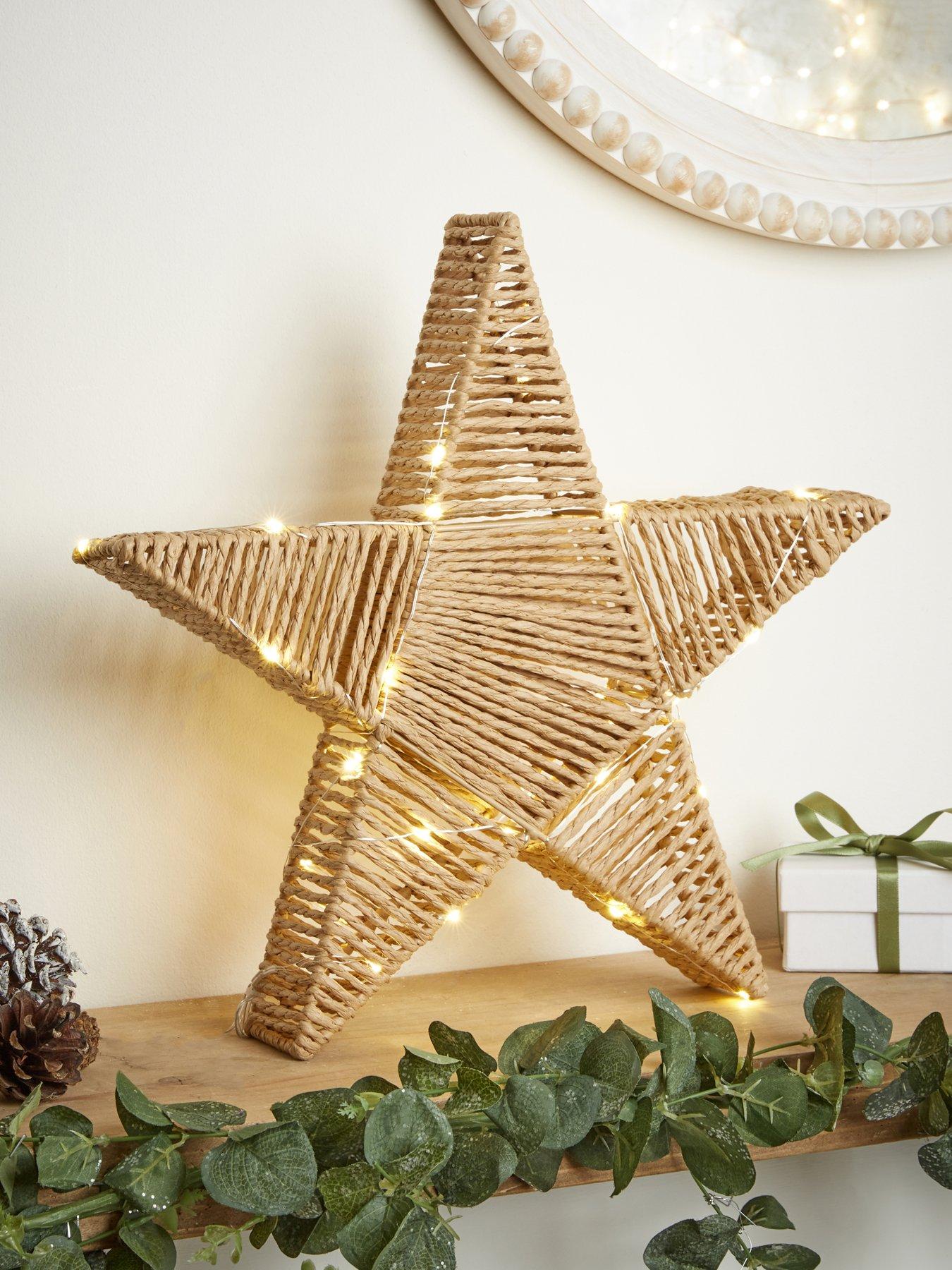 The Very Collection Pre-lit Paper Weave Star