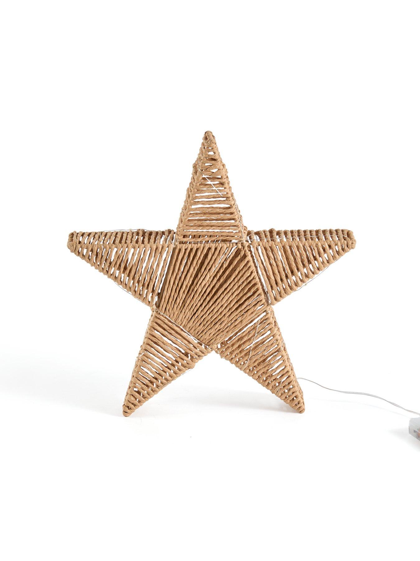 Image 2 of 7 of The Very Collection Pre-lit Paper Weave Star