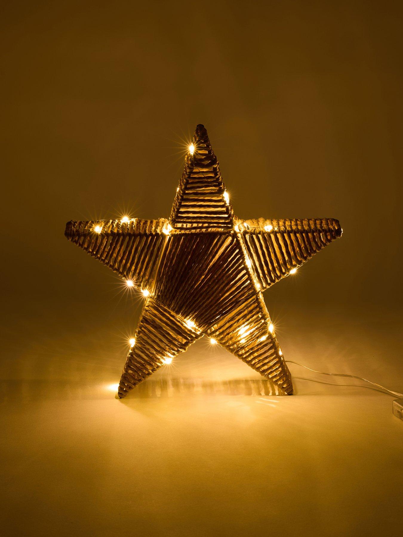 Image 3 of 7 of The Very Collection Pre-lit Paper Weave Star