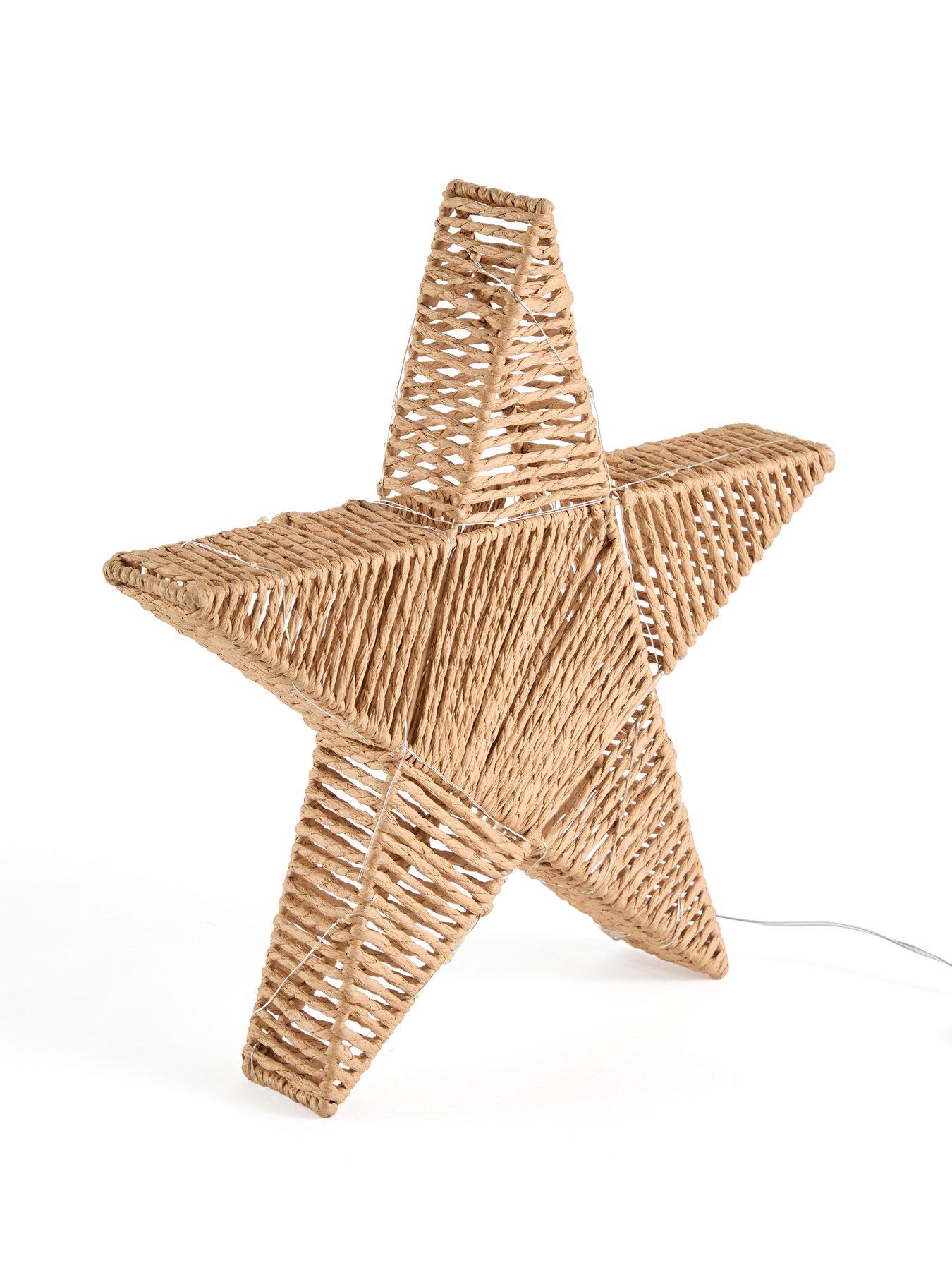 Image 4 of 7 of The Very Collection Pre-lit Paper Weave Star