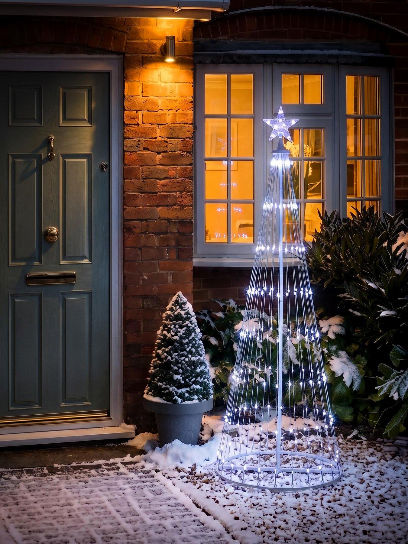 The Very Collection 1.9m Water Fall LED Outdoor Christmas Tree