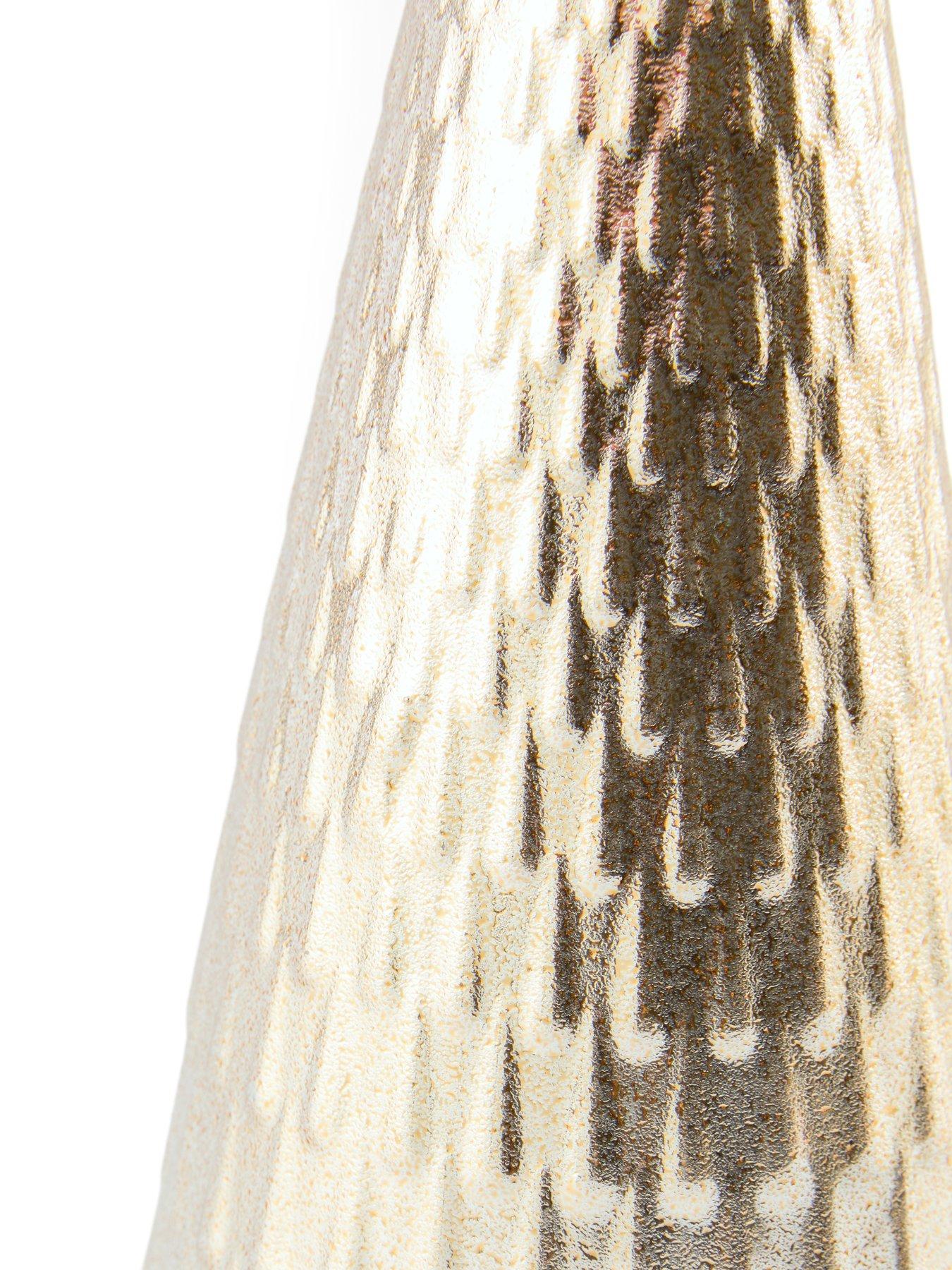 Image 5 of 7 of The Very Collection Set of 2 Hammered Effect Cone Trees&nbsp;- Gold