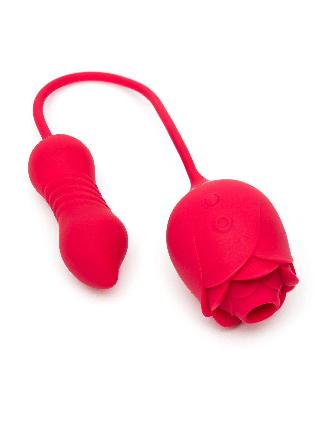 Image 6 of 8 of Lovehoney Power Petal 2-in-1 Clitoral Suction Stimulator with Thrusting Egg Vibrator