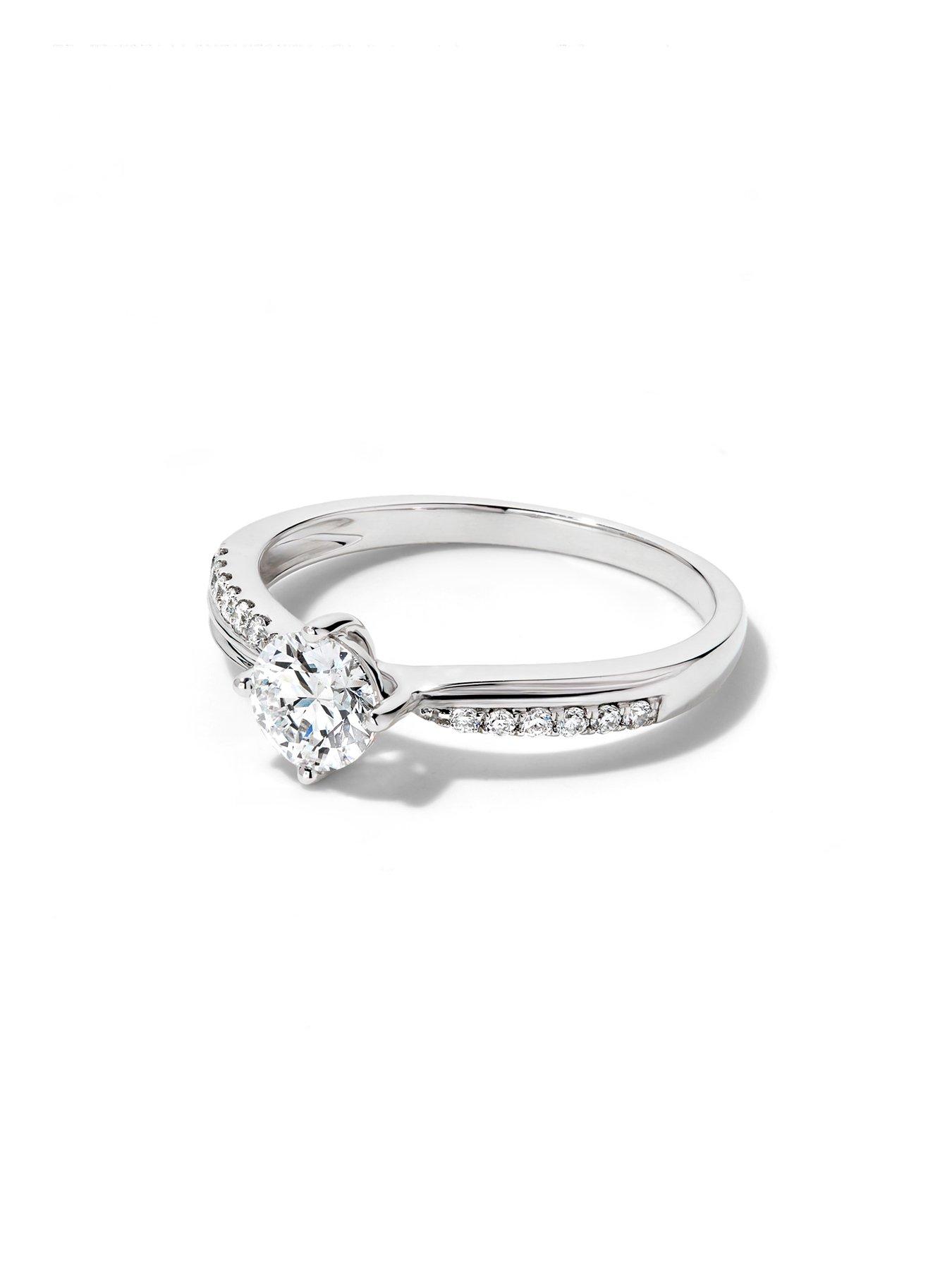 Image 2 of 4 of Created Brilliance Eden 9ct White Gold 0.60ct tw. Lab Grown Diamond Engagement Ring
