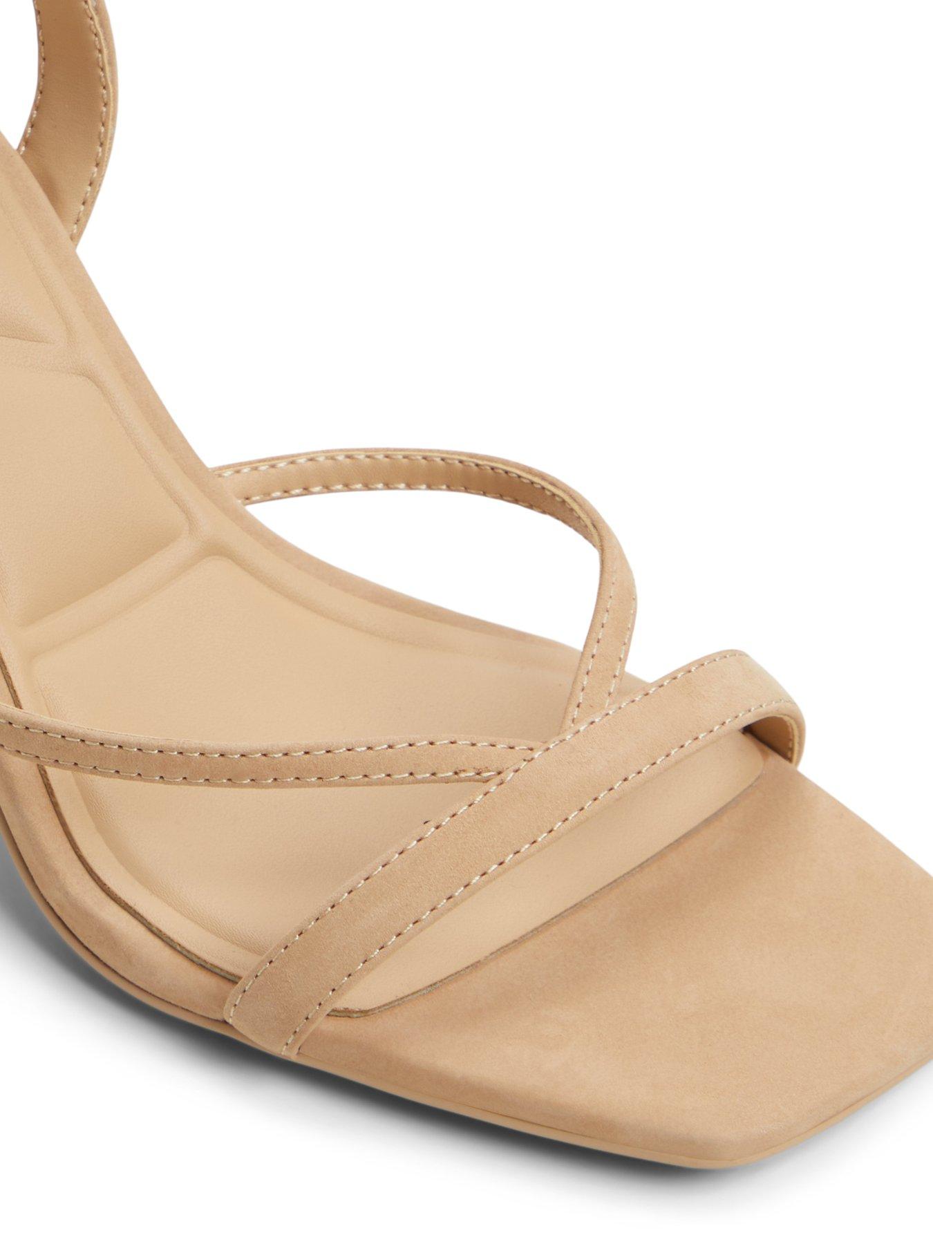 Image 5 of 5 of Aldo Stellare Leather Heeled Sandals - Beige
