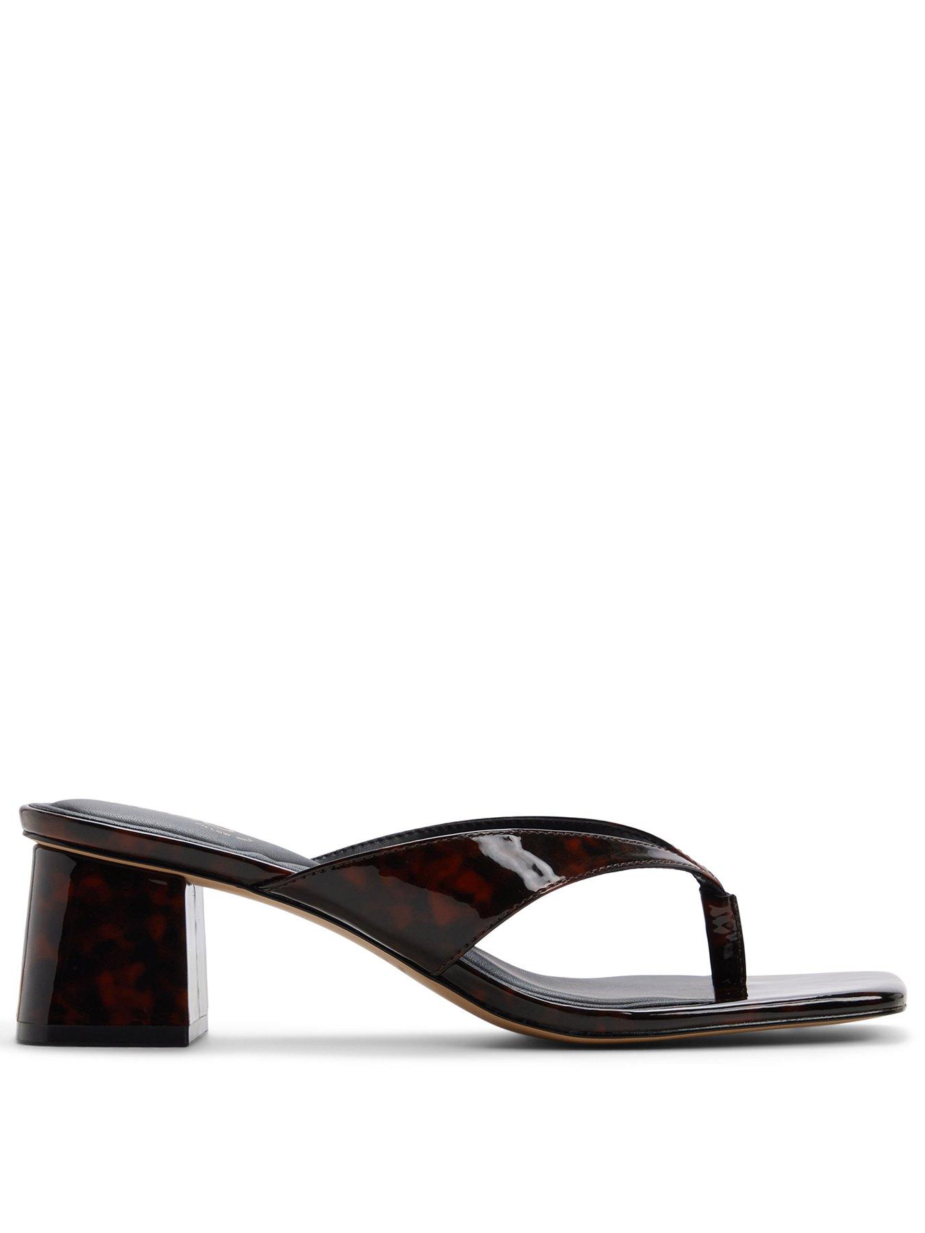 Image 2 of 5 of Aldo Antonina Synthetic Heeled Sandals - Open Brown