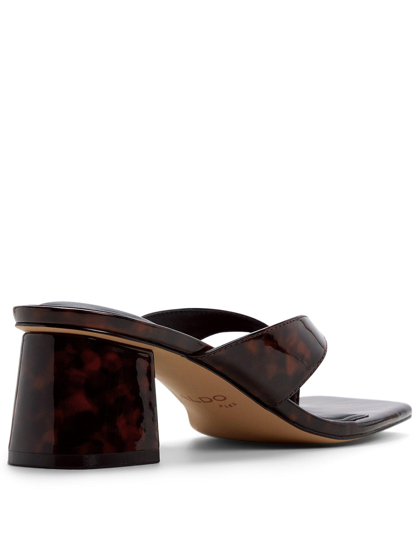 Image 3 of 5 of Aldo Antonina Synthetic Heeled Sandals - Open Brown