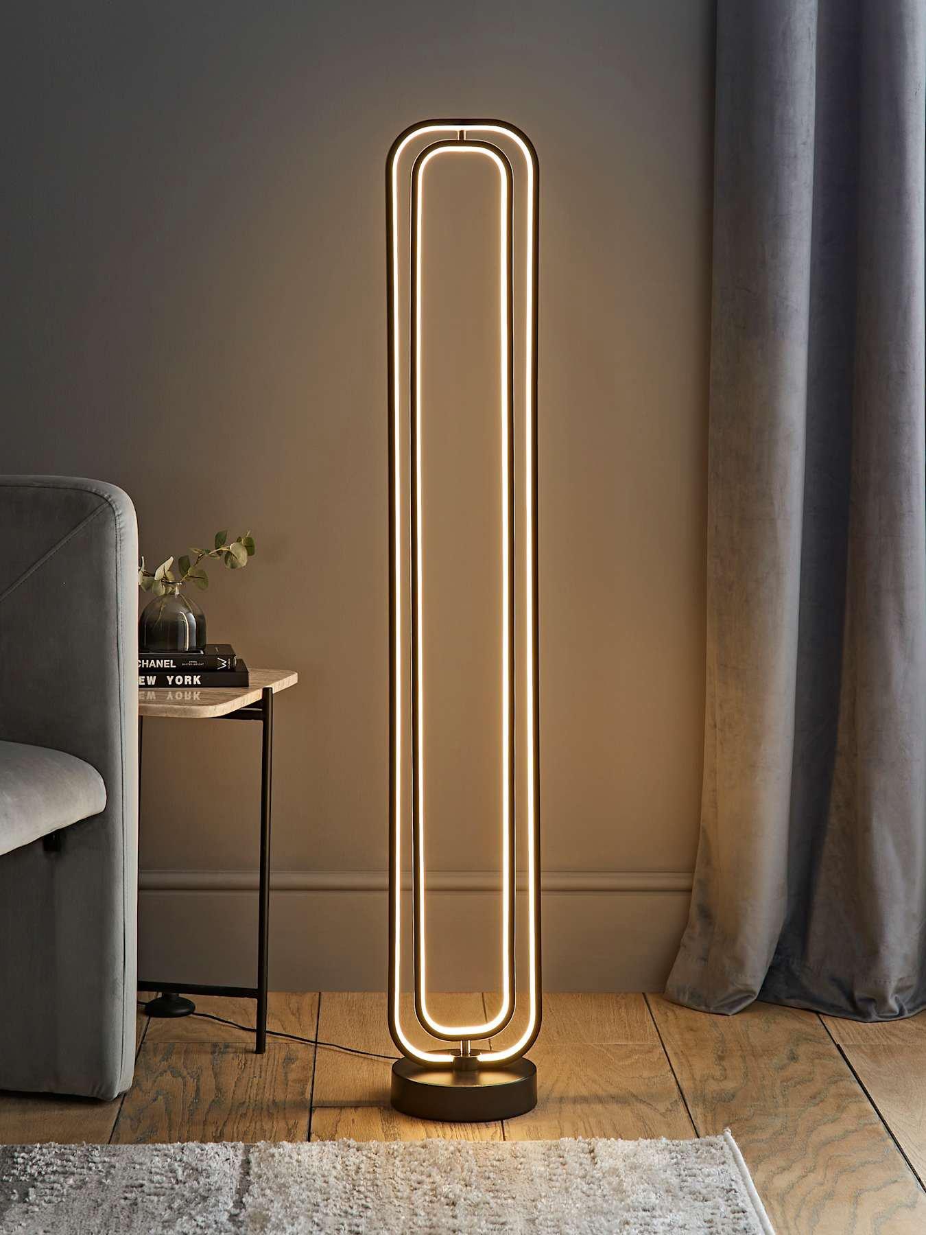 ValueLights Adjustable Infinity Floor Lamp