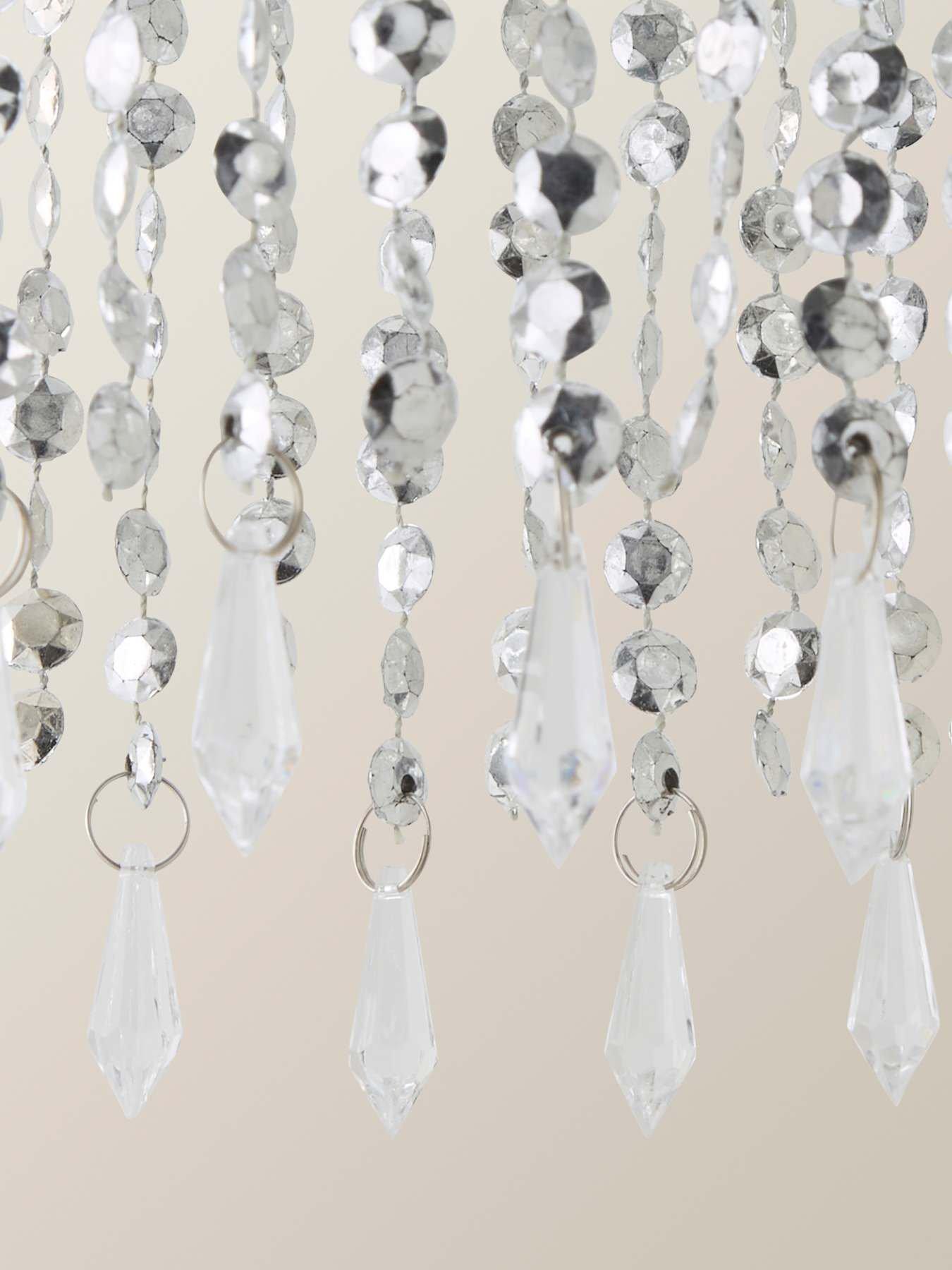 Image 4 of 7 of ValueLights Chrome Bead Acrylic Pendant Shade