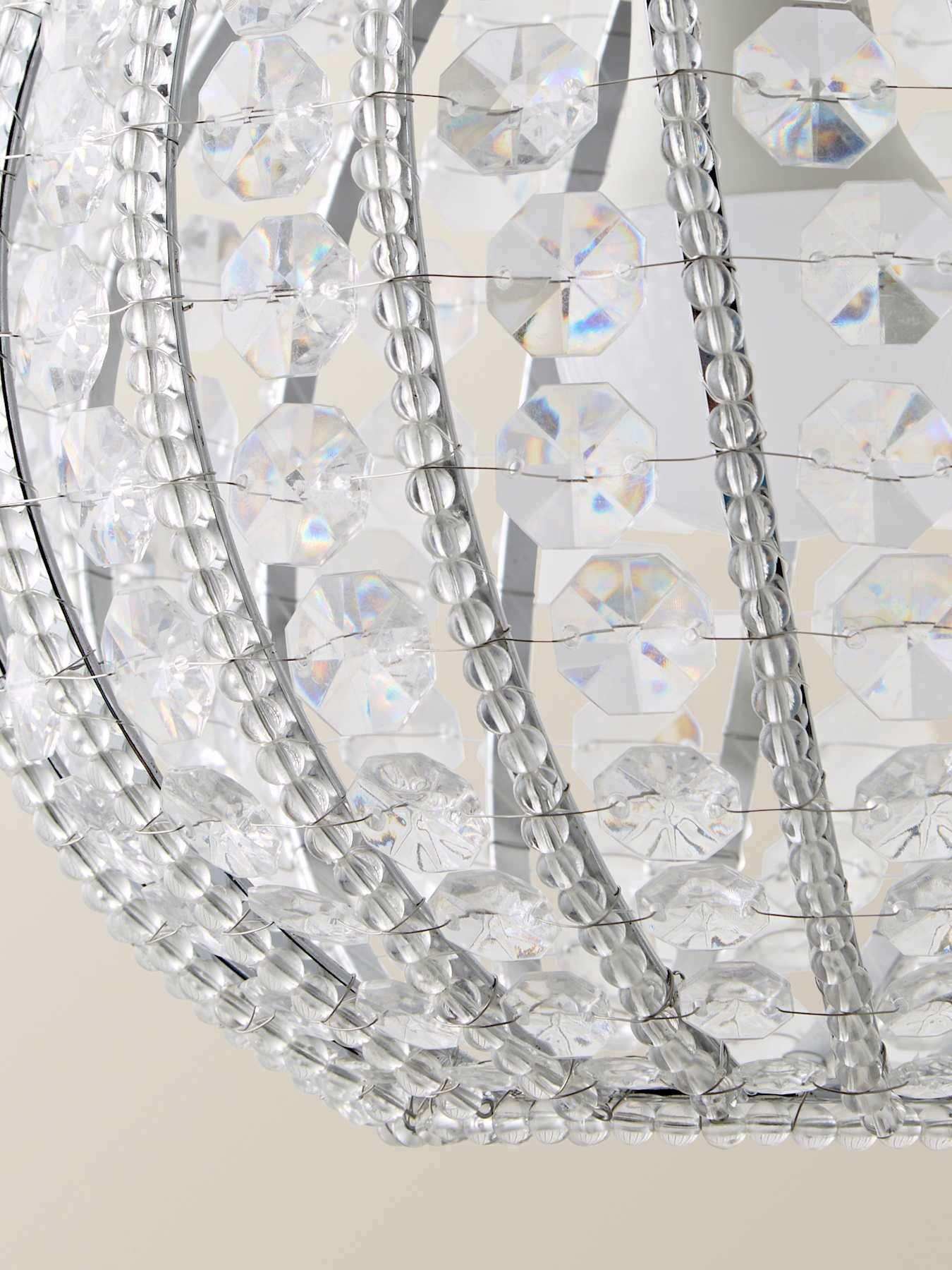 Image 3 of 7 of ValueLights Bead Acrylic Ball Pendant Shade