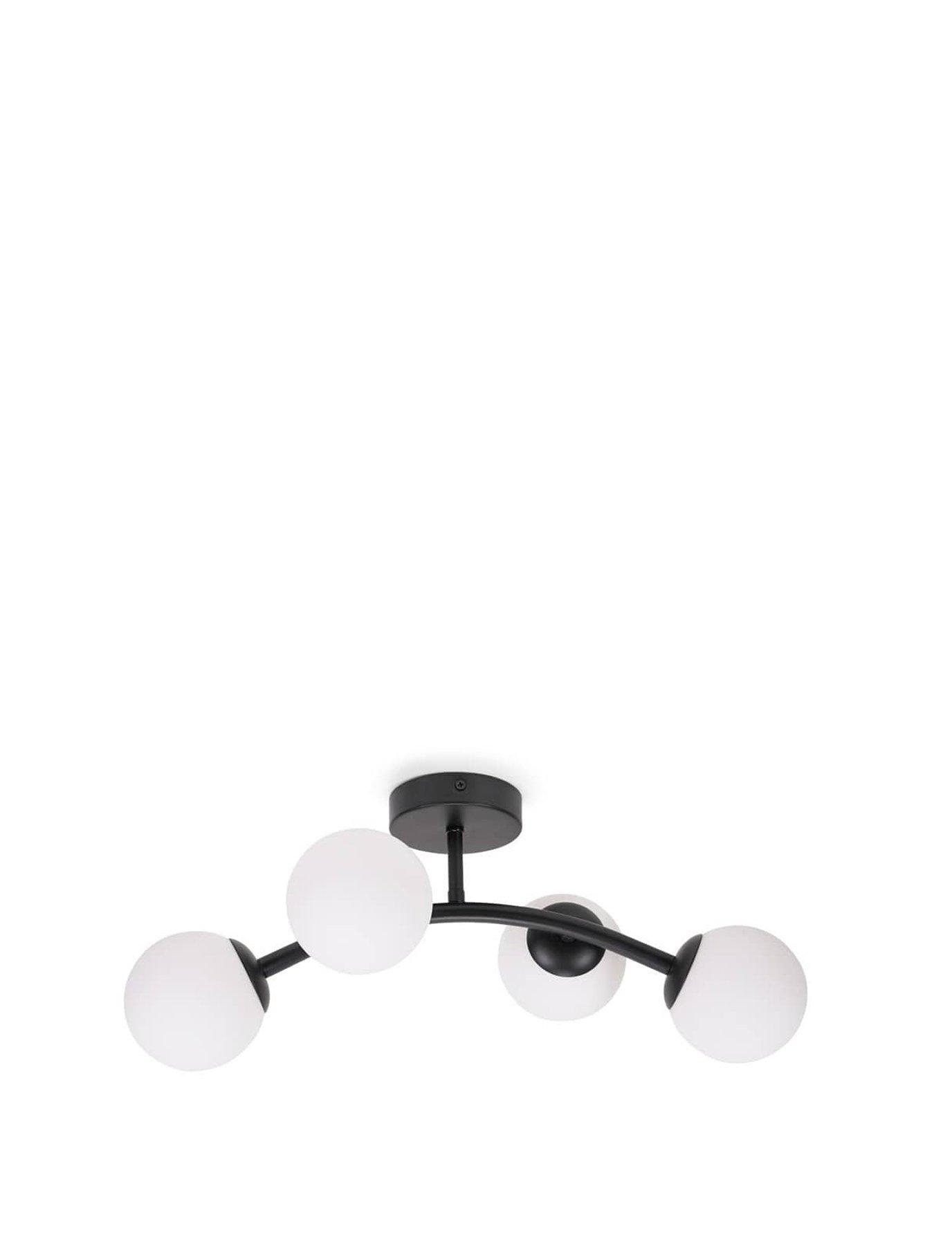 Image 2 of 4 of ValueLights Jas Black Ceiling Light