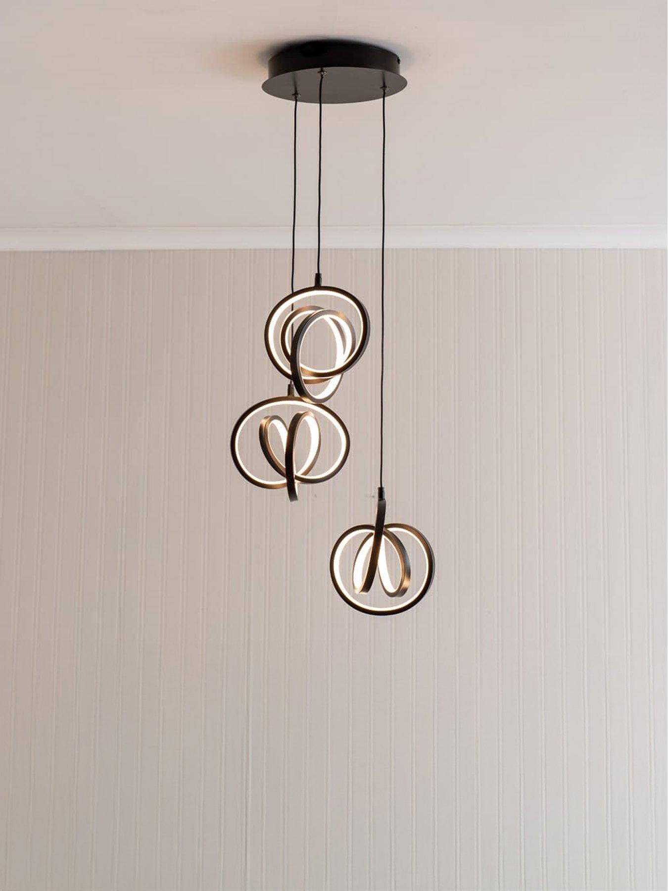 Image 1 of 4 of ValueLights Infinity 3 Drop Ceiling Light