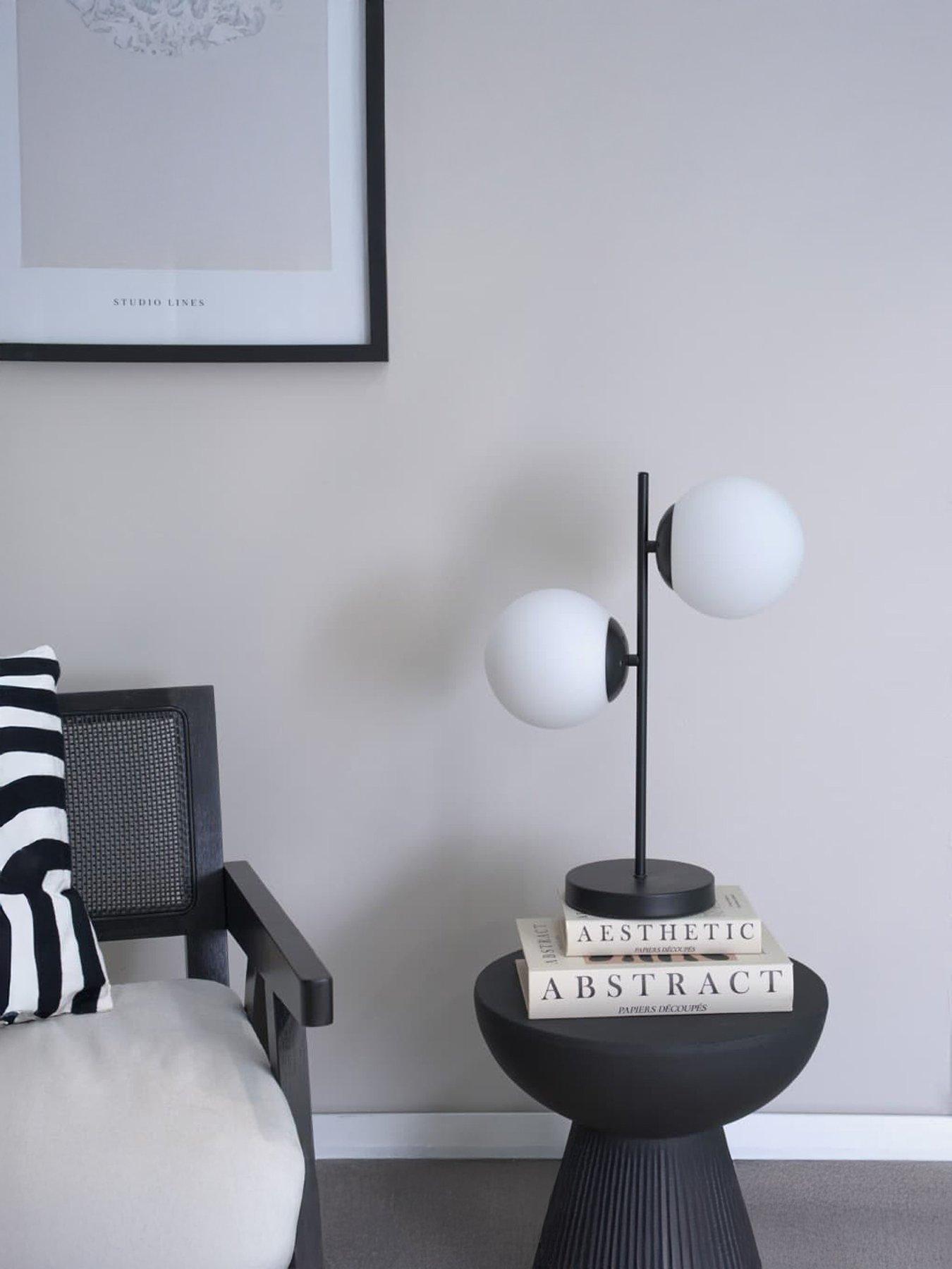 ValueLights Jas Black Table Lamp