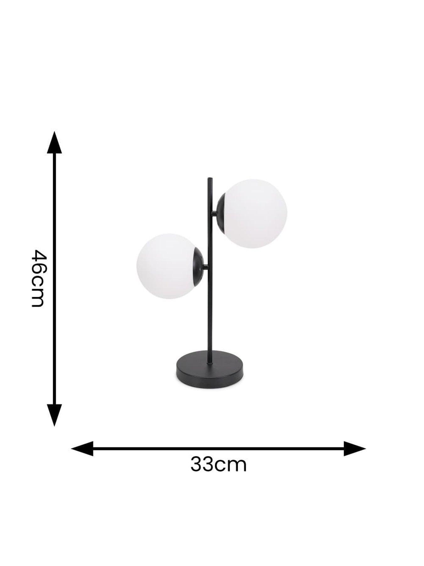 Image 3 of 3 of ValueLights Jas Black Table Lamp