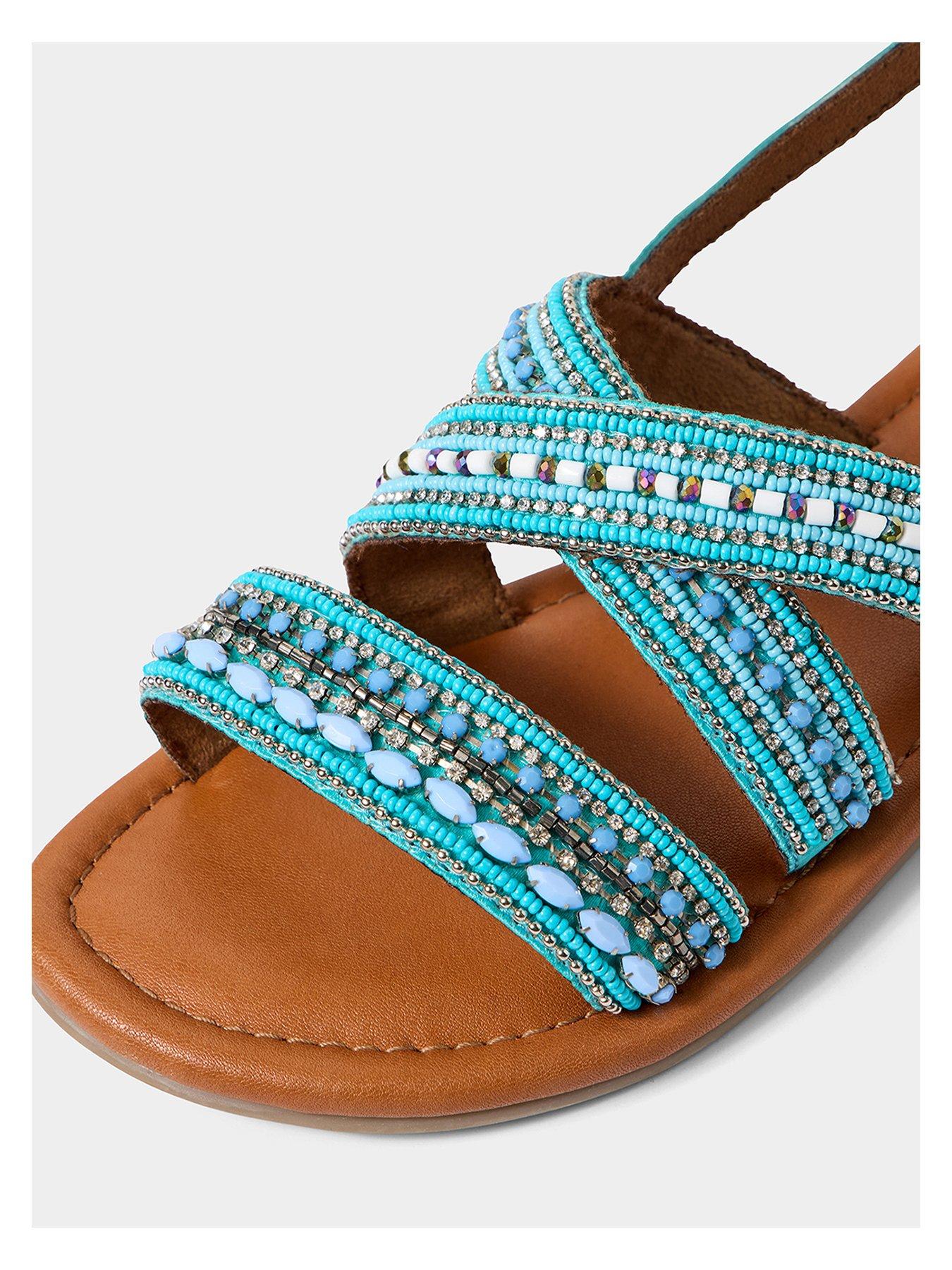 Image 4 of 4 of Joe Browns Santorini Beaded Leather Sandal