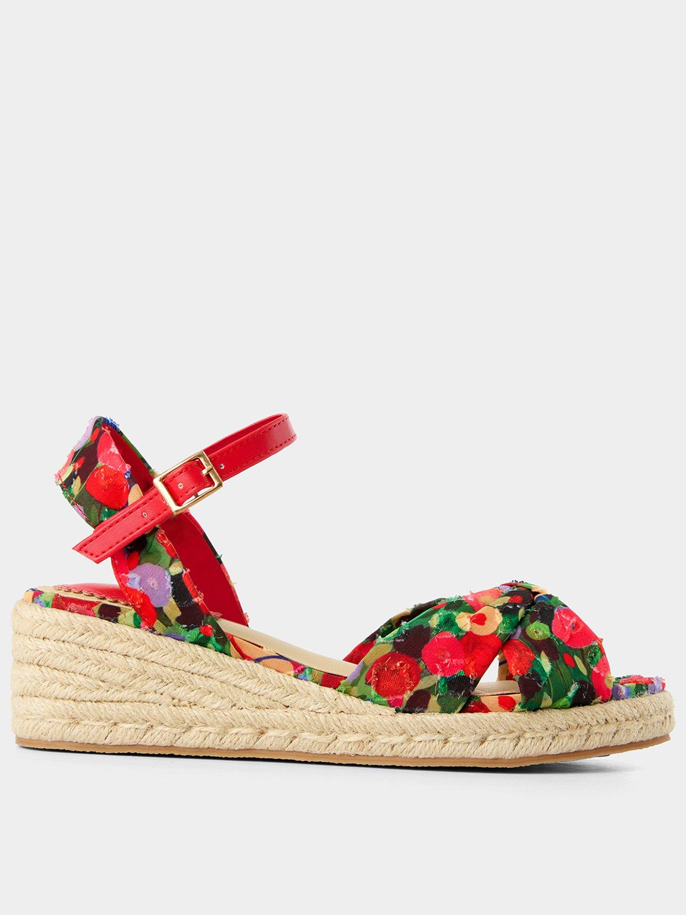 Joe Browns Dappled Meadow Print Sandals