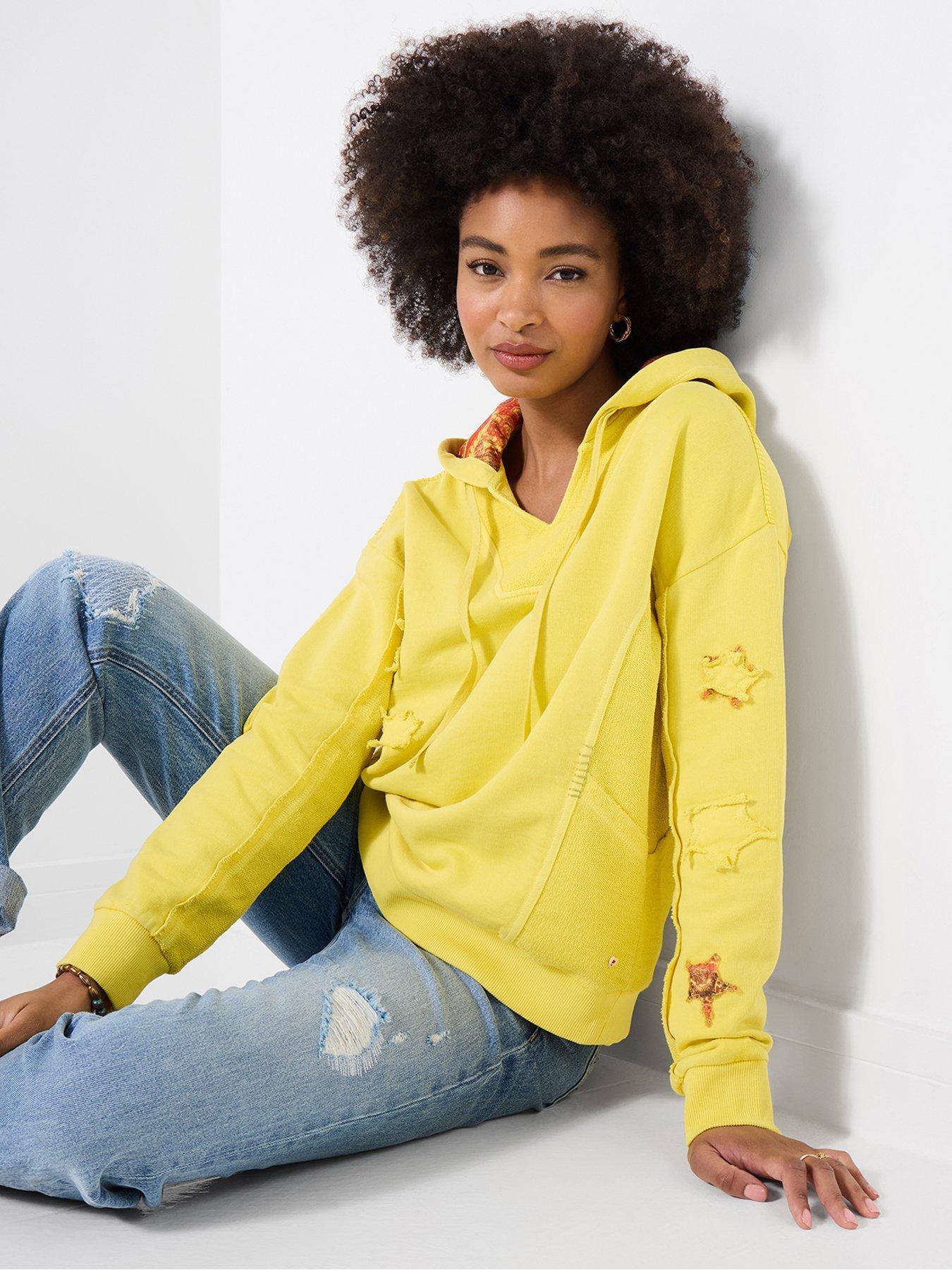 Joe Browns Fleur Hooded Sweatshirt - Yellow