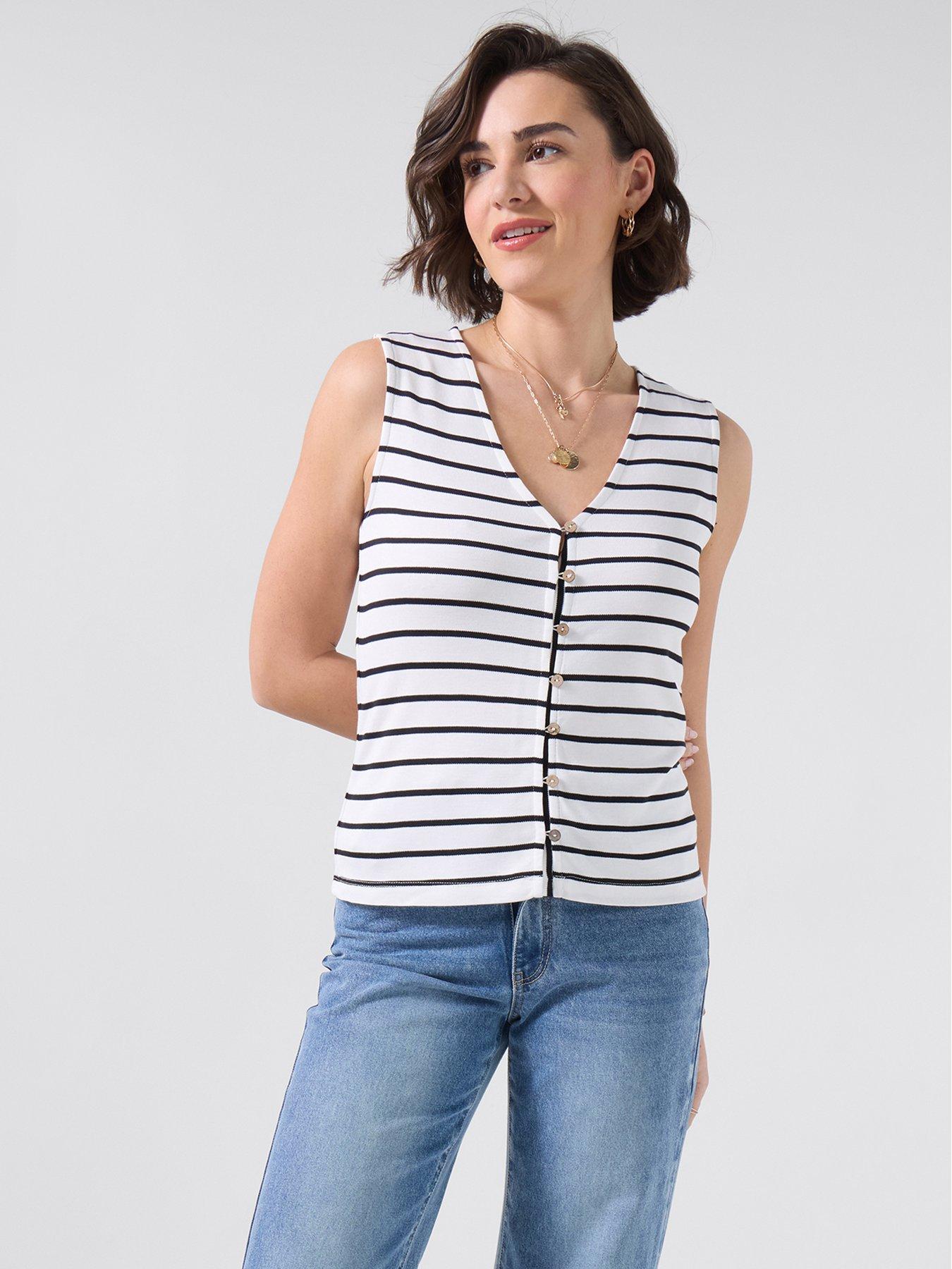 Image 3 of 5 of Joe Browns Florence Button Front Jersey Waistcoat